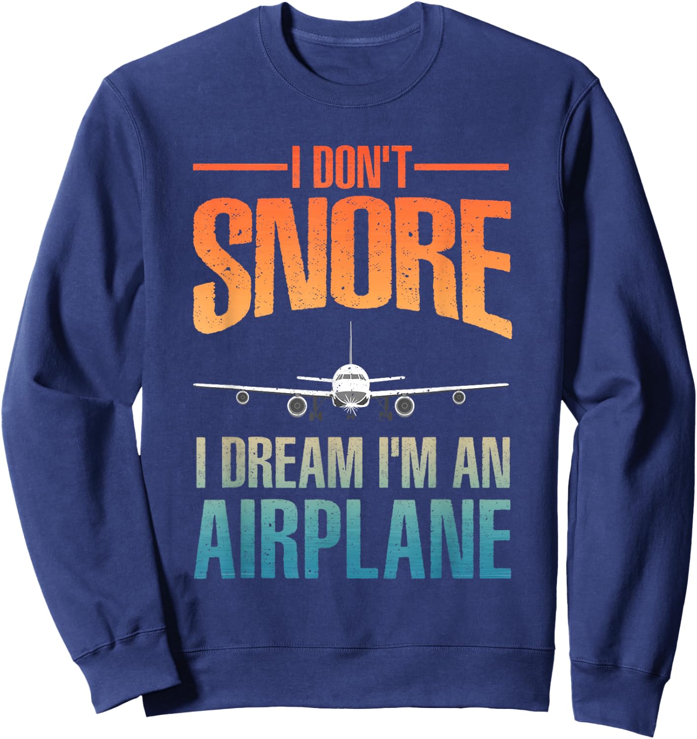 Funny Airplane Novelty Women Aviation Airplane Pilot Sweatshirt - Sweatshirt | Navy