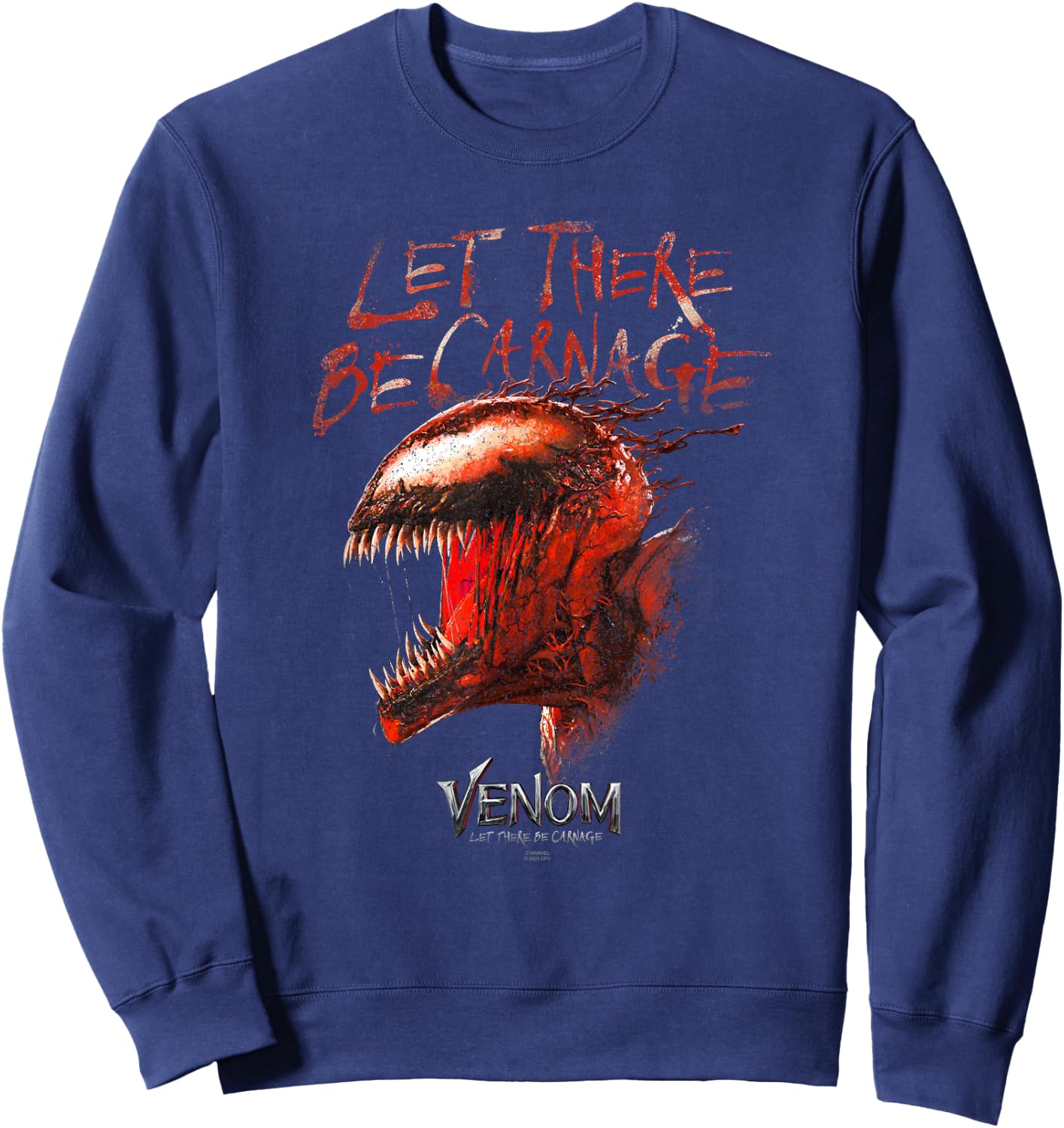Marvel Venom: Let There Be Carnage Red Carnage Roar Sweatshirt - Sweatshirt | Navy