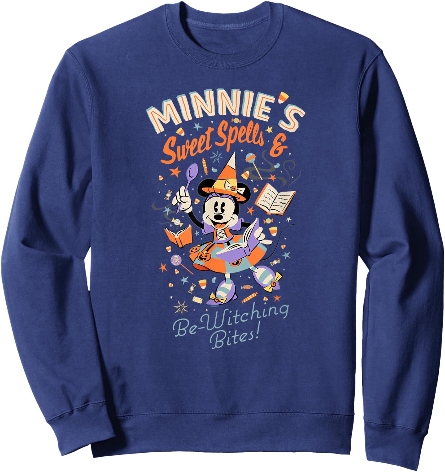 Disney Minnie’s Sweet Spells & Be-Witching Bites Halloween Sweatshirt - Sweatshirt | Navy
