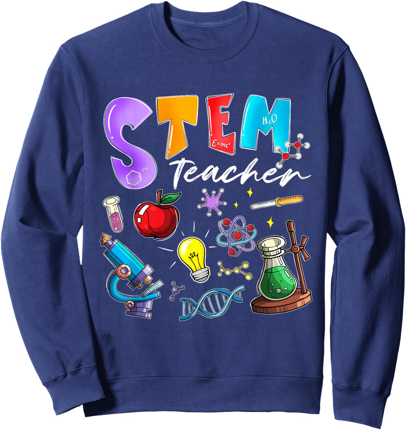 Steminist STEM Teacher Science Technology Engineering Math Sweatshirt - Sweatshirt | Navy