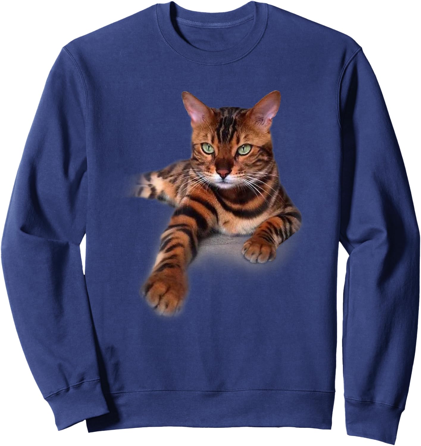Dose Cat Bengal Sweatshirt - Sweatshirt | Navy