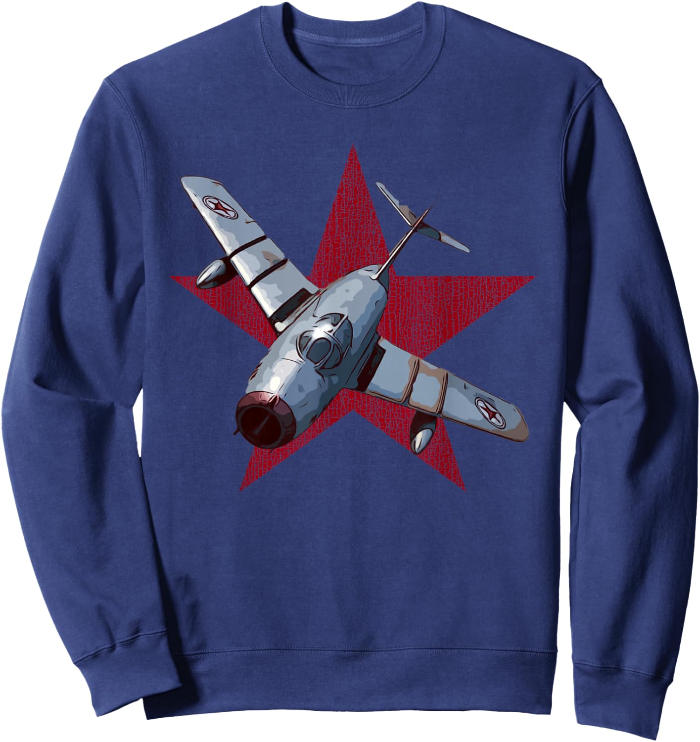 MIG 15 Jet Fighter Plane Spotting Sweatshirt - Sweatshirt | Navy