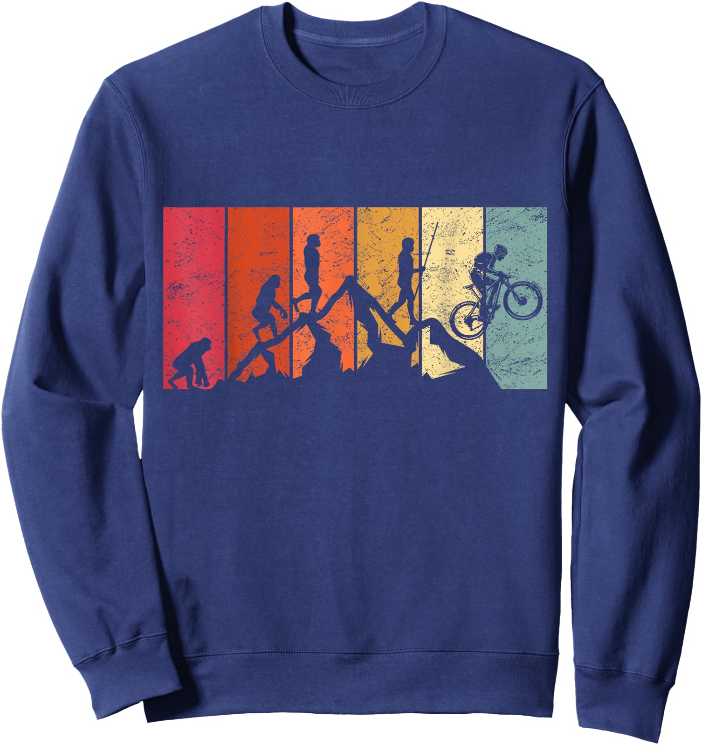 Evolution MTB Mountain Bike Gift BMX Accessories Sweatshirt - Sweatshirt | Navy