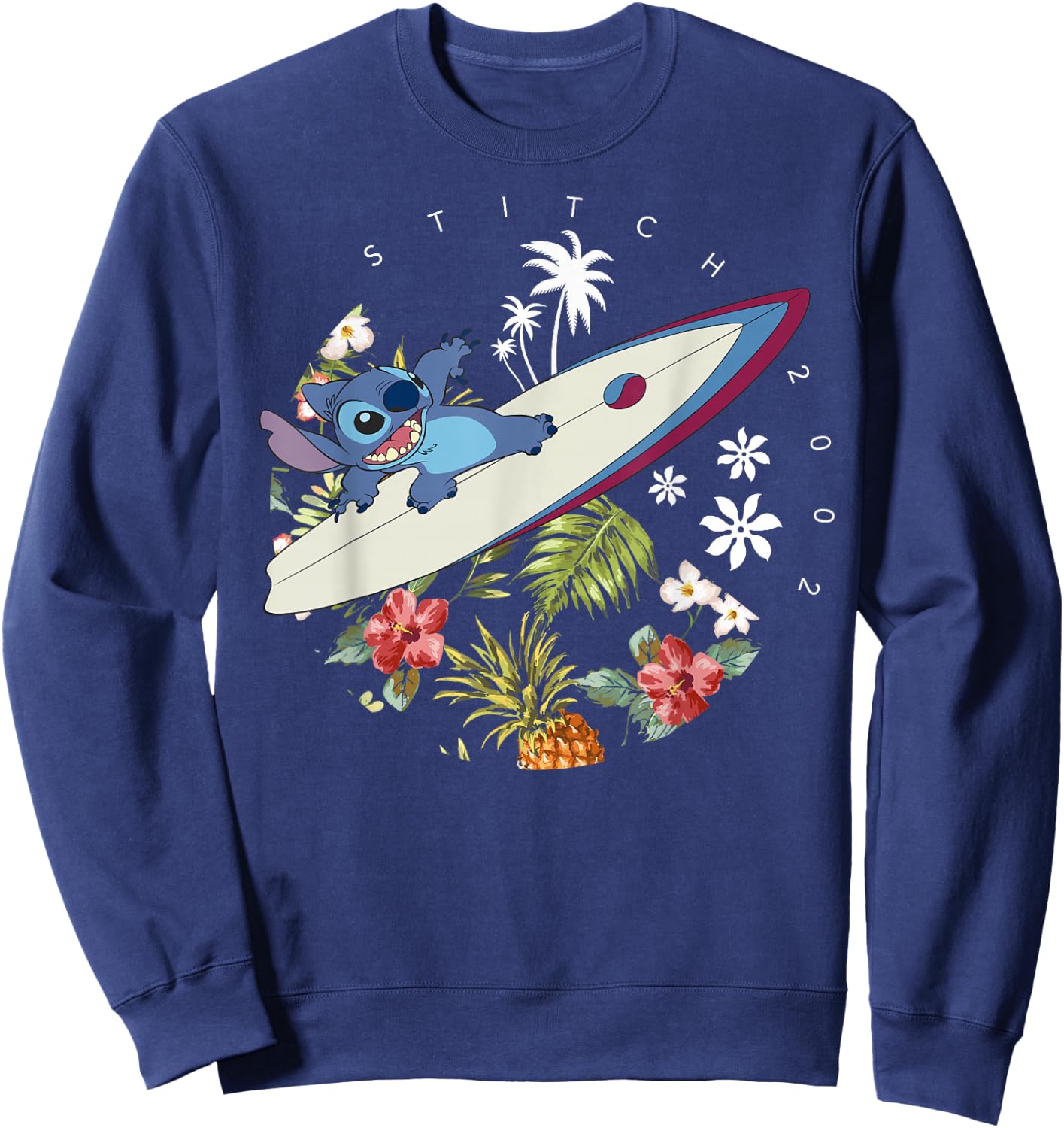 Disney Lilo & Stitch Surfing Stitch 2002 Sweatshirt - Sweatshirt | Navy