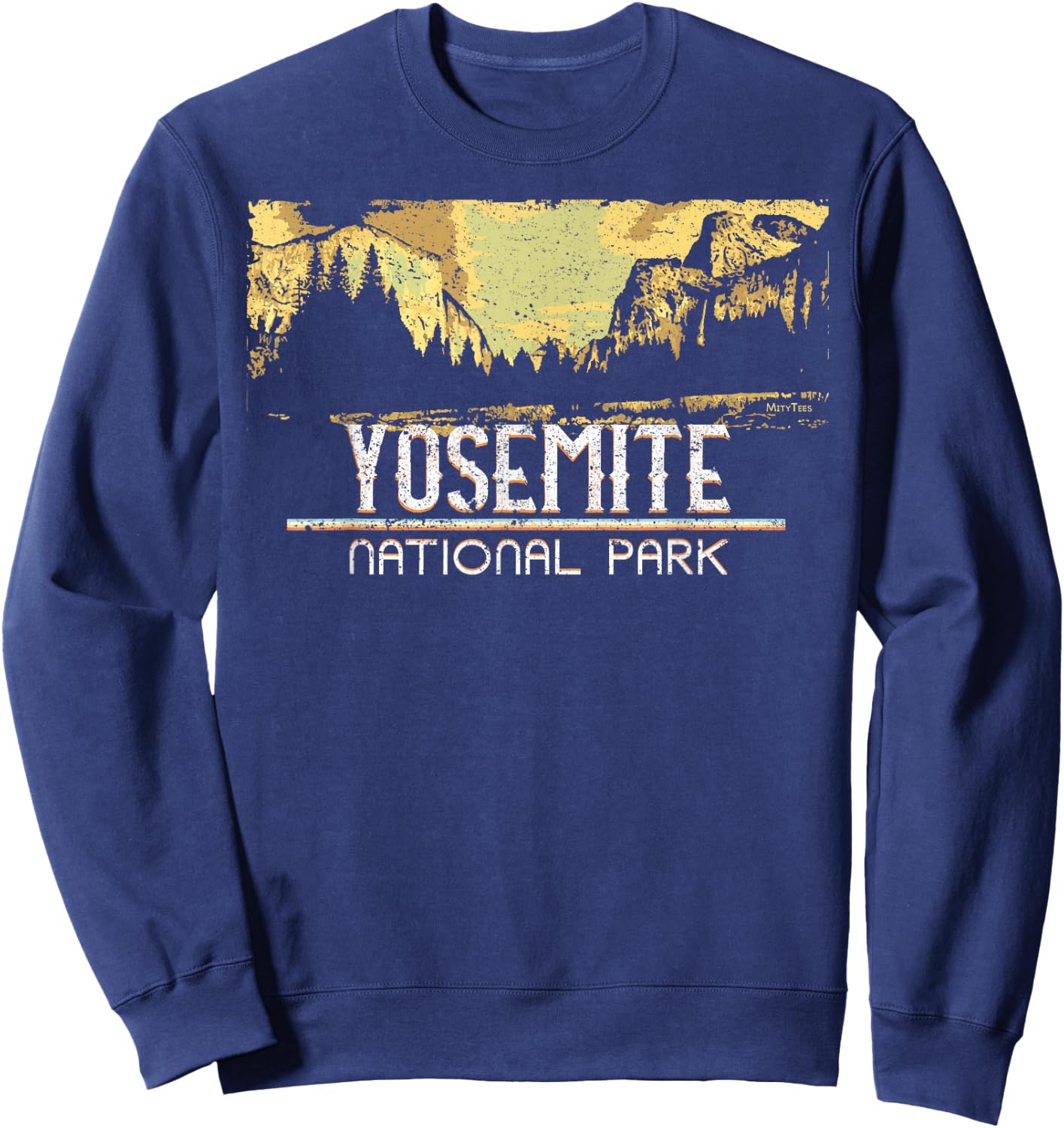 Vintage Postcard - National Park - Yosemite Sweatshirt - Sweatshirt | Navy