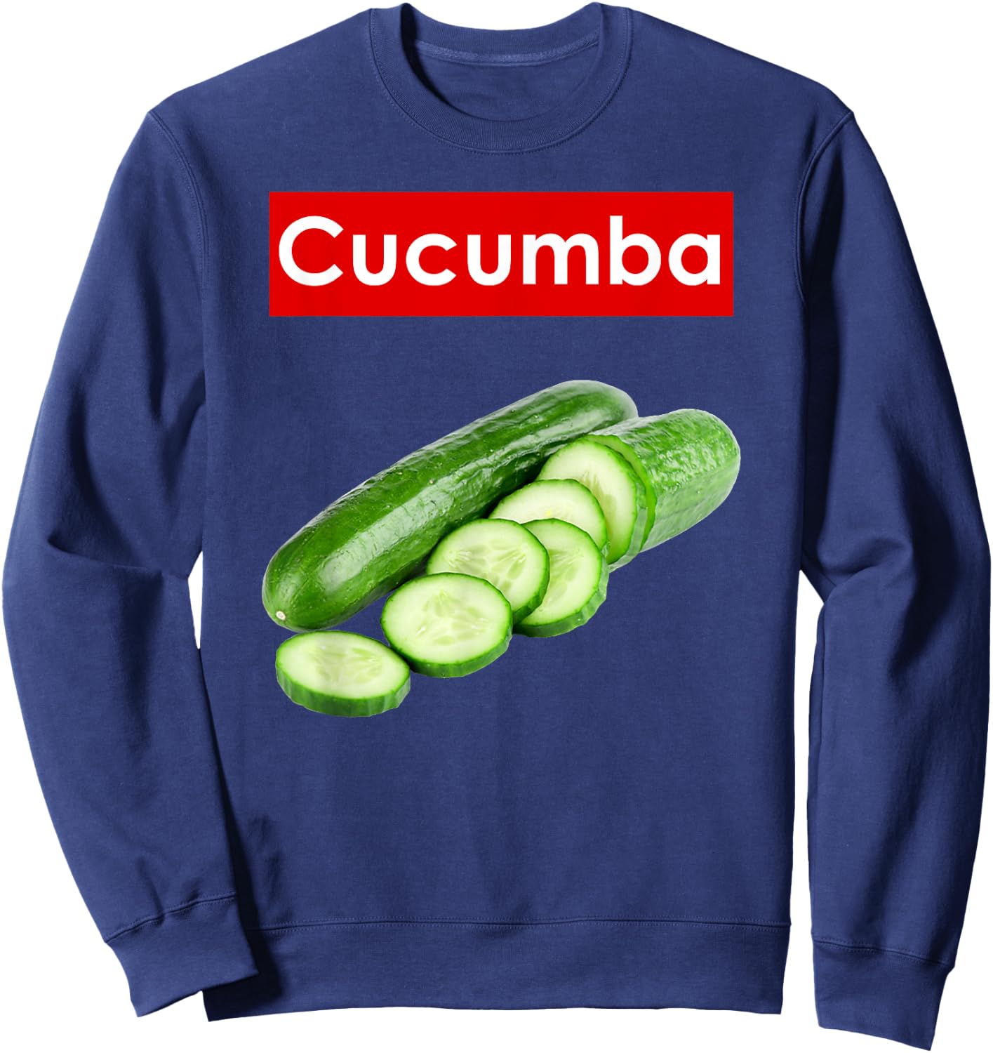 Pickle Jamaica Vegan Big Dill Sweatshirt - Sweatshirt | Navy