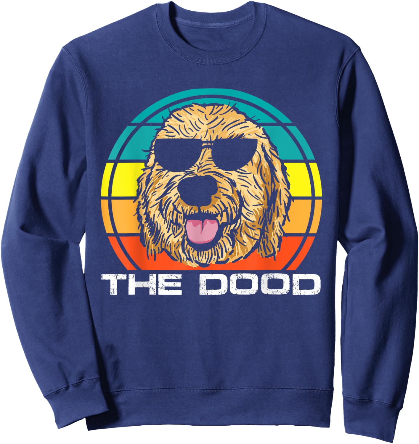 The Dood | Vintage Goldendoodle Dog Owner Women Sweatshirt - Sweatshirt | Navy