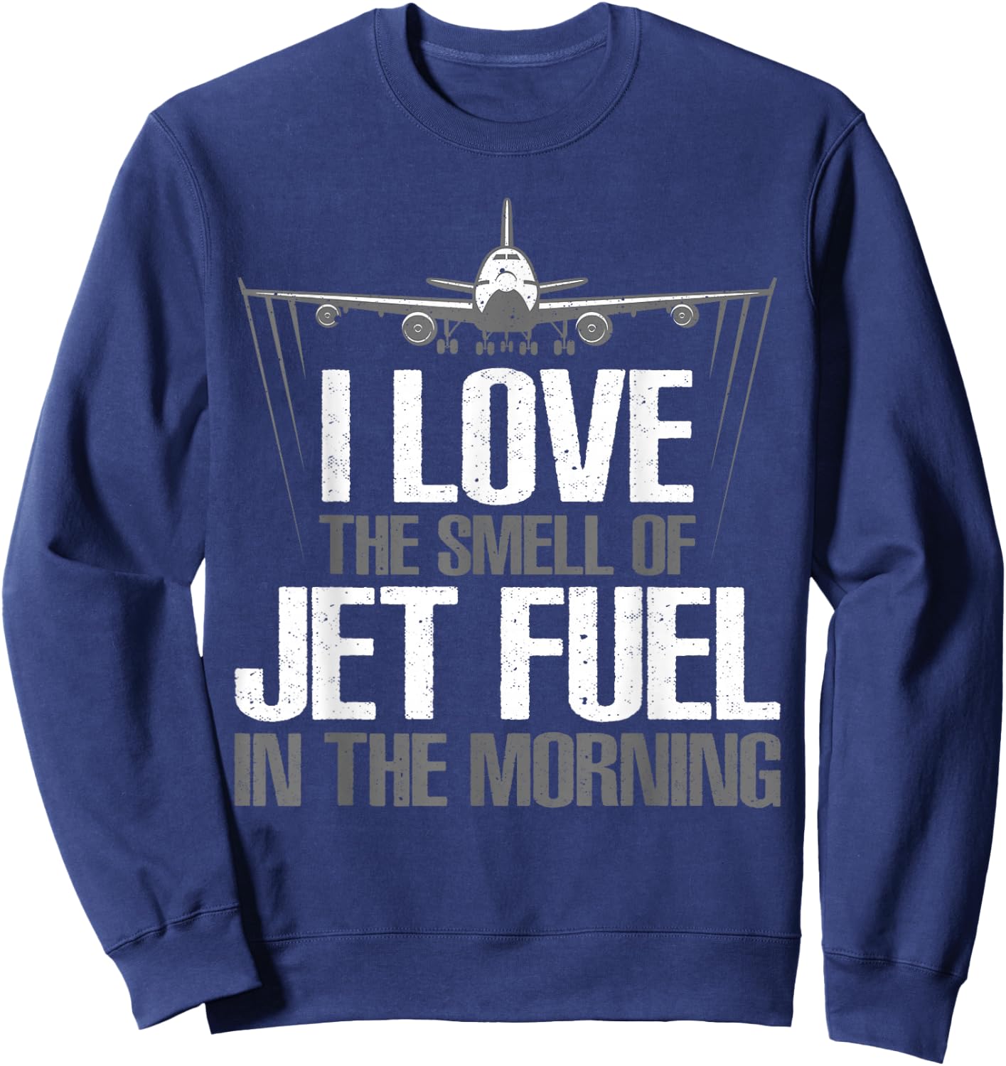 Funny Airplane Novelty Women Aviation Airplane Pilot Sweatshirt - Sweatshirt | Navy