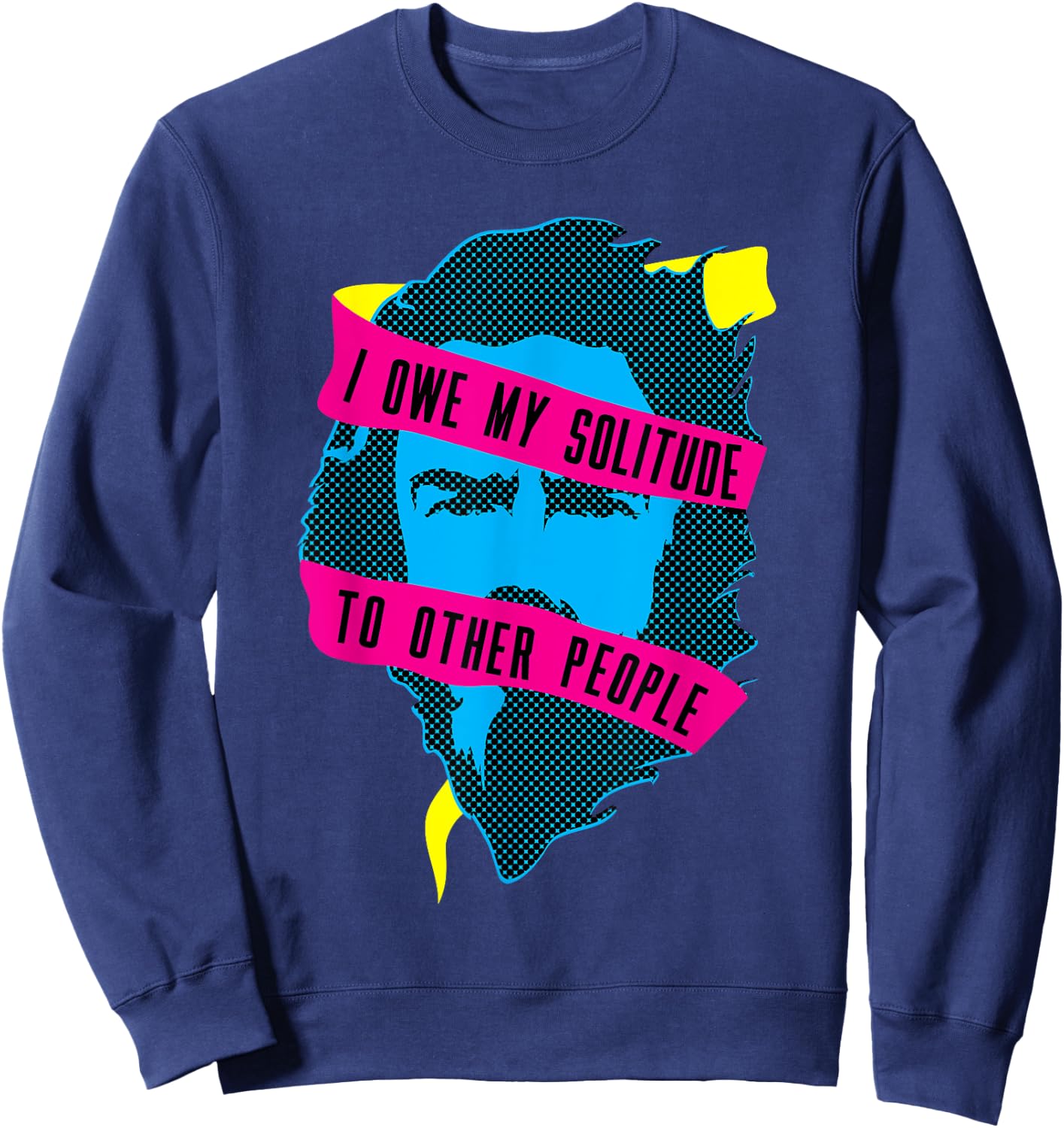 Alan Watts Solitude Sweatshirt - Sweatshirt | Navy