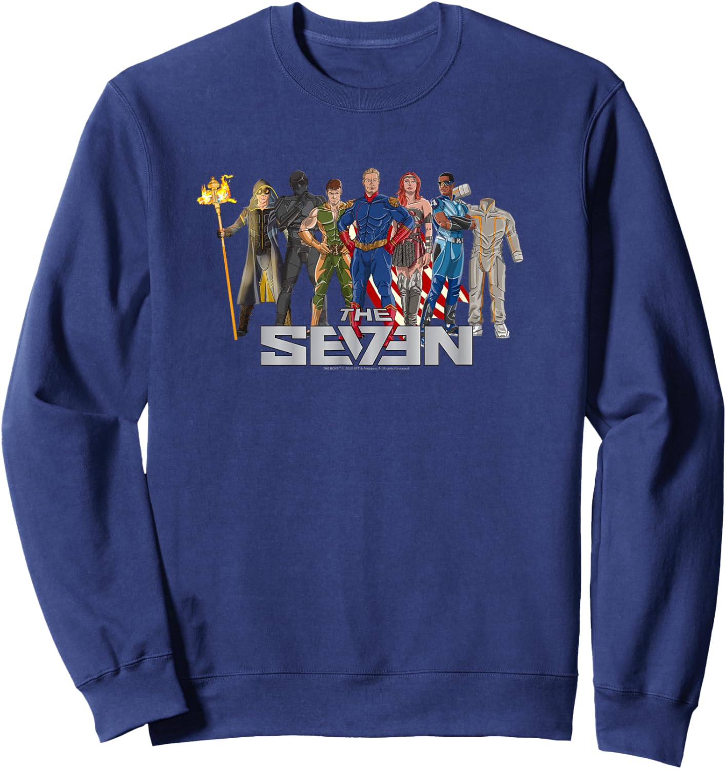 The Boys The Seven Comic Superhero TV Show Sweatshirt - Sweatshirt | Navy