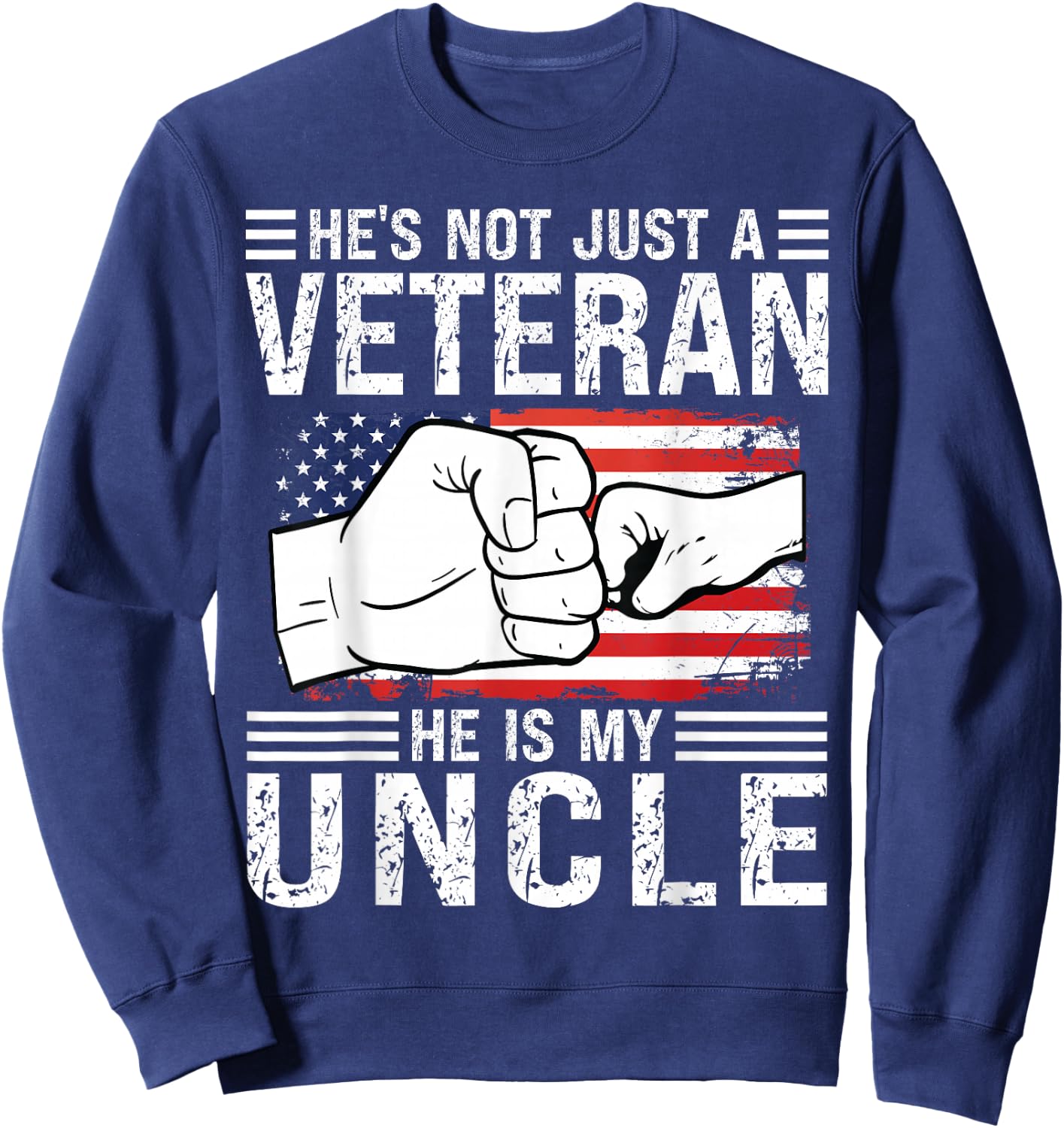 Gift Godfather -Adults -Kids Black Small Classic Fit Short Sleeve Veteran Sweatshirt - Sweatshirt | Navy