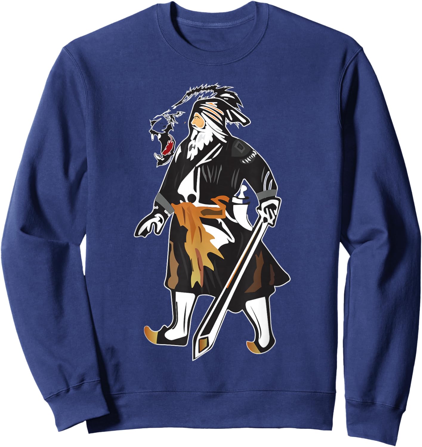 Sikh Martyr Baba Deep Singh Shahid Roaring Lion Sweatshirt - Sweatshirt | Navy