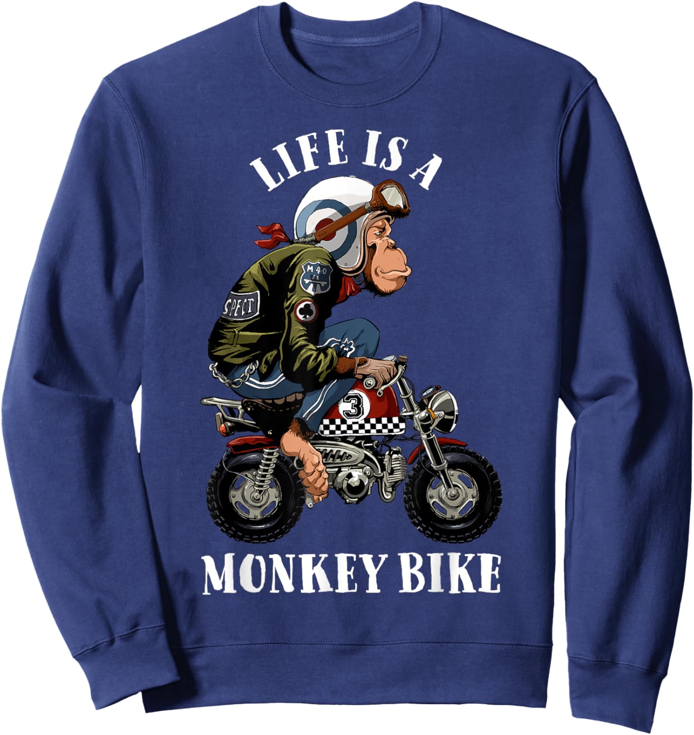 Monkey Bike Sweatshirt - Sweatshirt | Navy