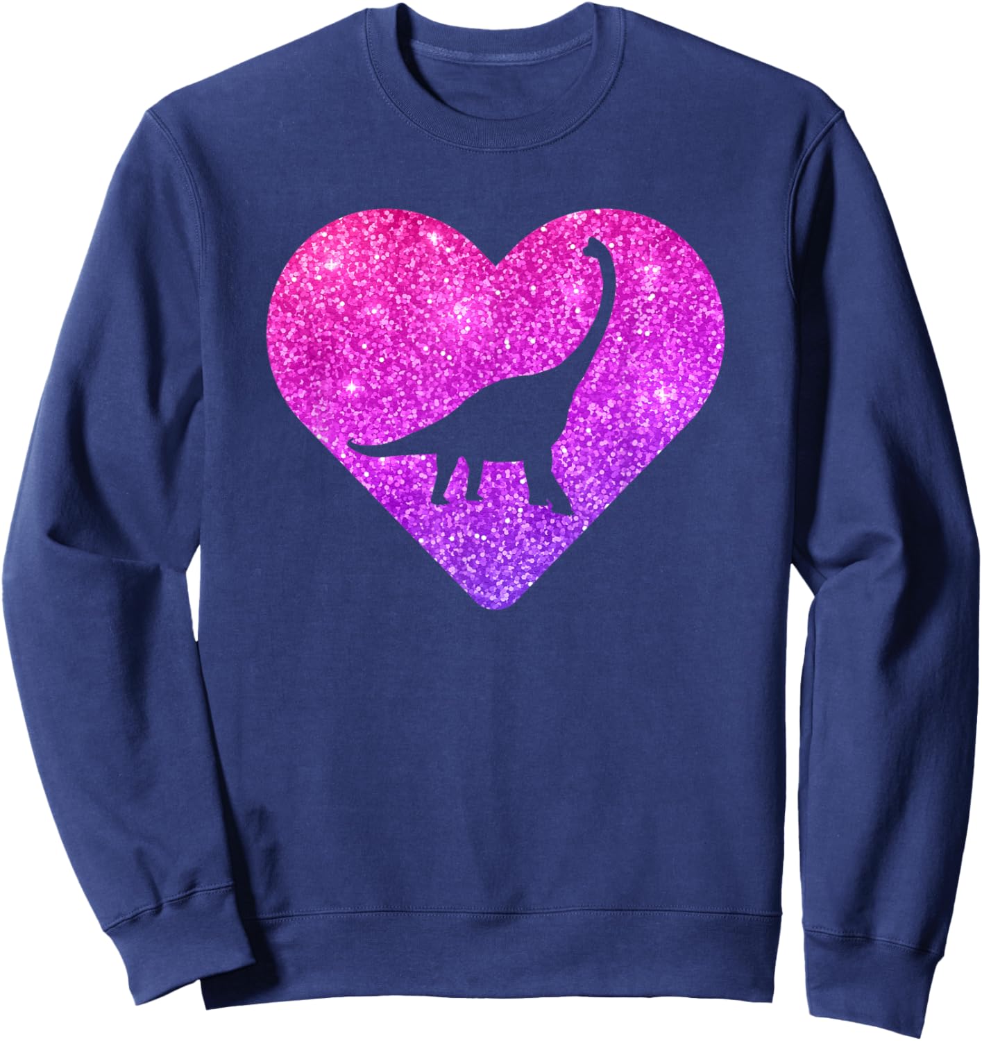 Cute Brachiosaurus Dinosaur Gift Girls Teens And Women Sweatshirt - Sweatshirt | Navy