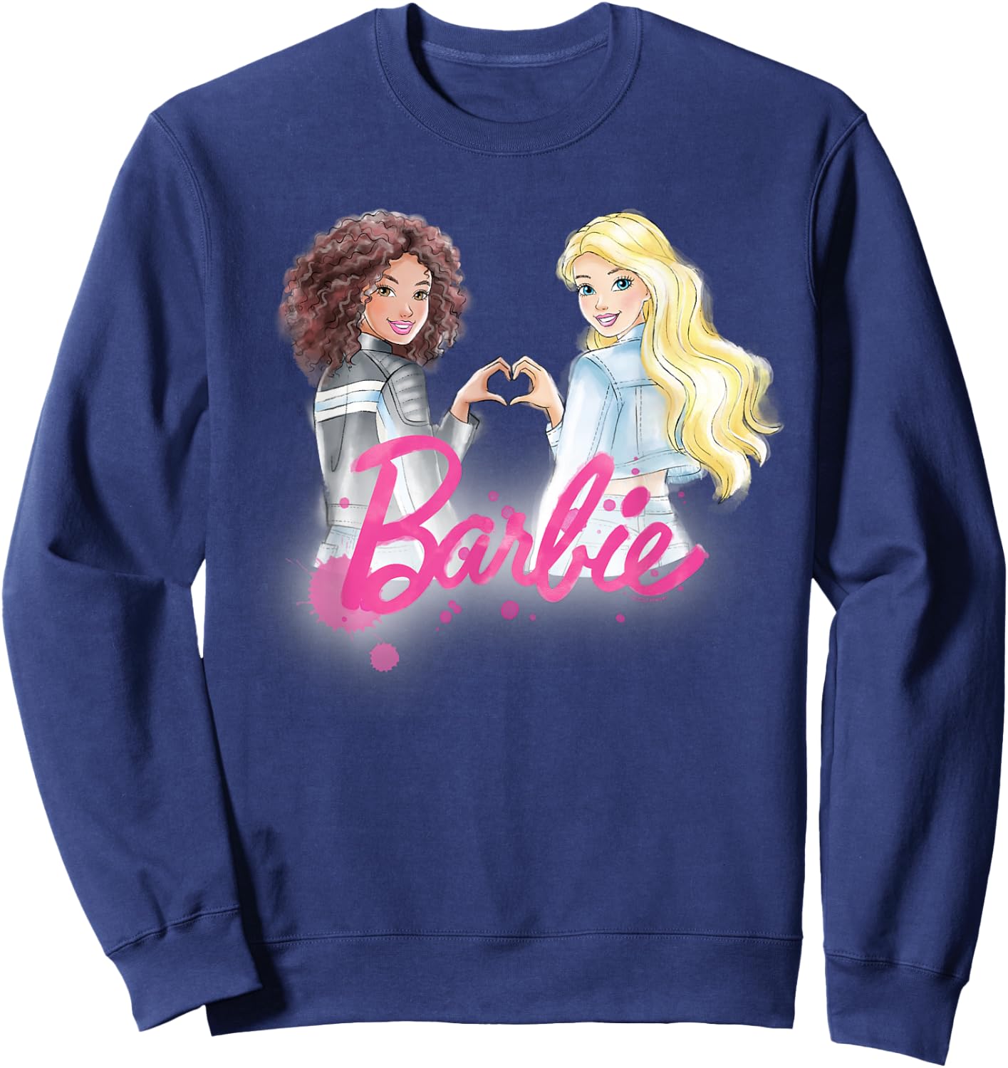 Barbie - BFF Heart Sweatshirt - Sweatshirt | Navy