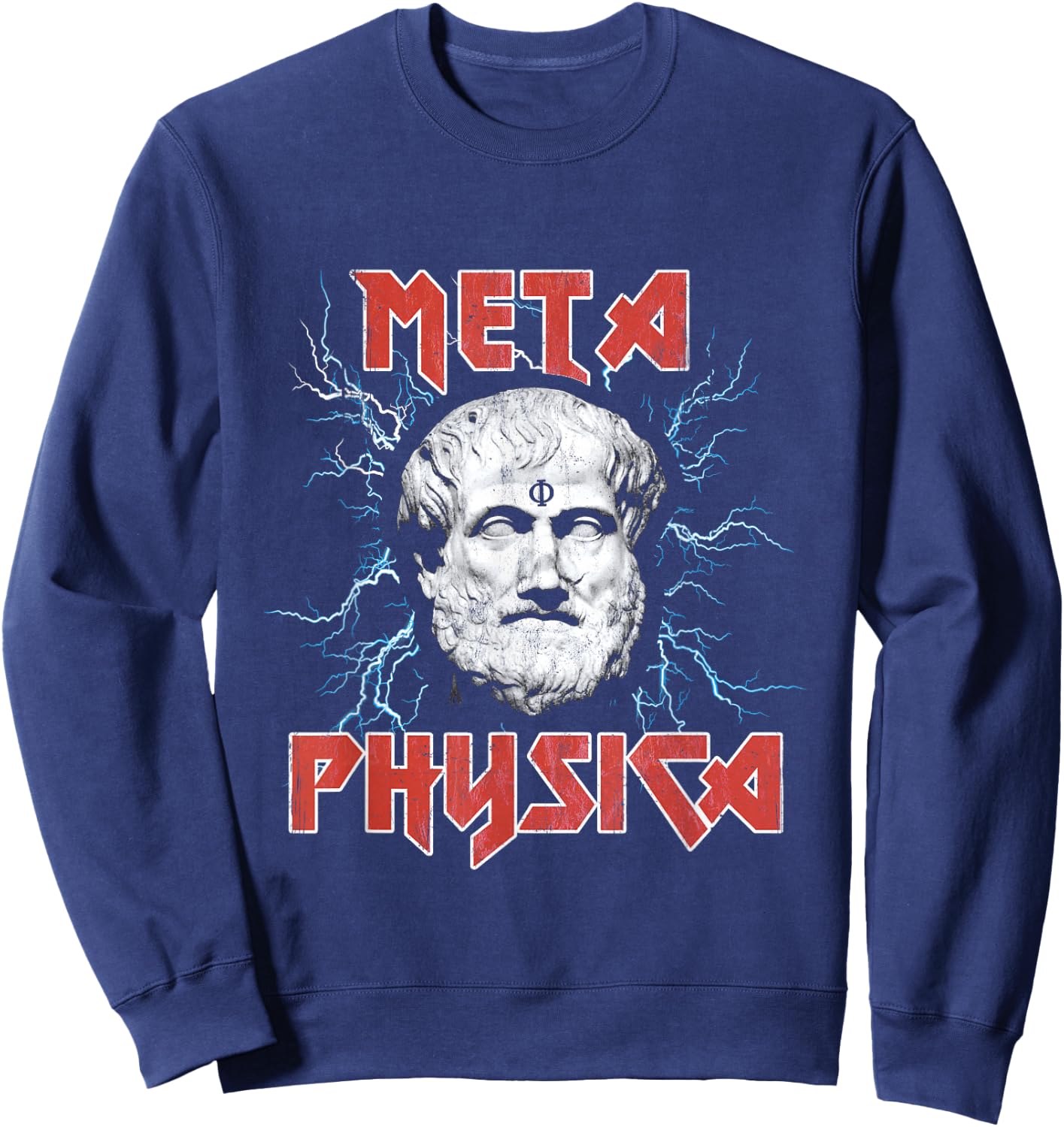 Metaphysica Aristotle Metaphysics Early Greek Philosophy Sweatshirt - Sweatshirt | Navy