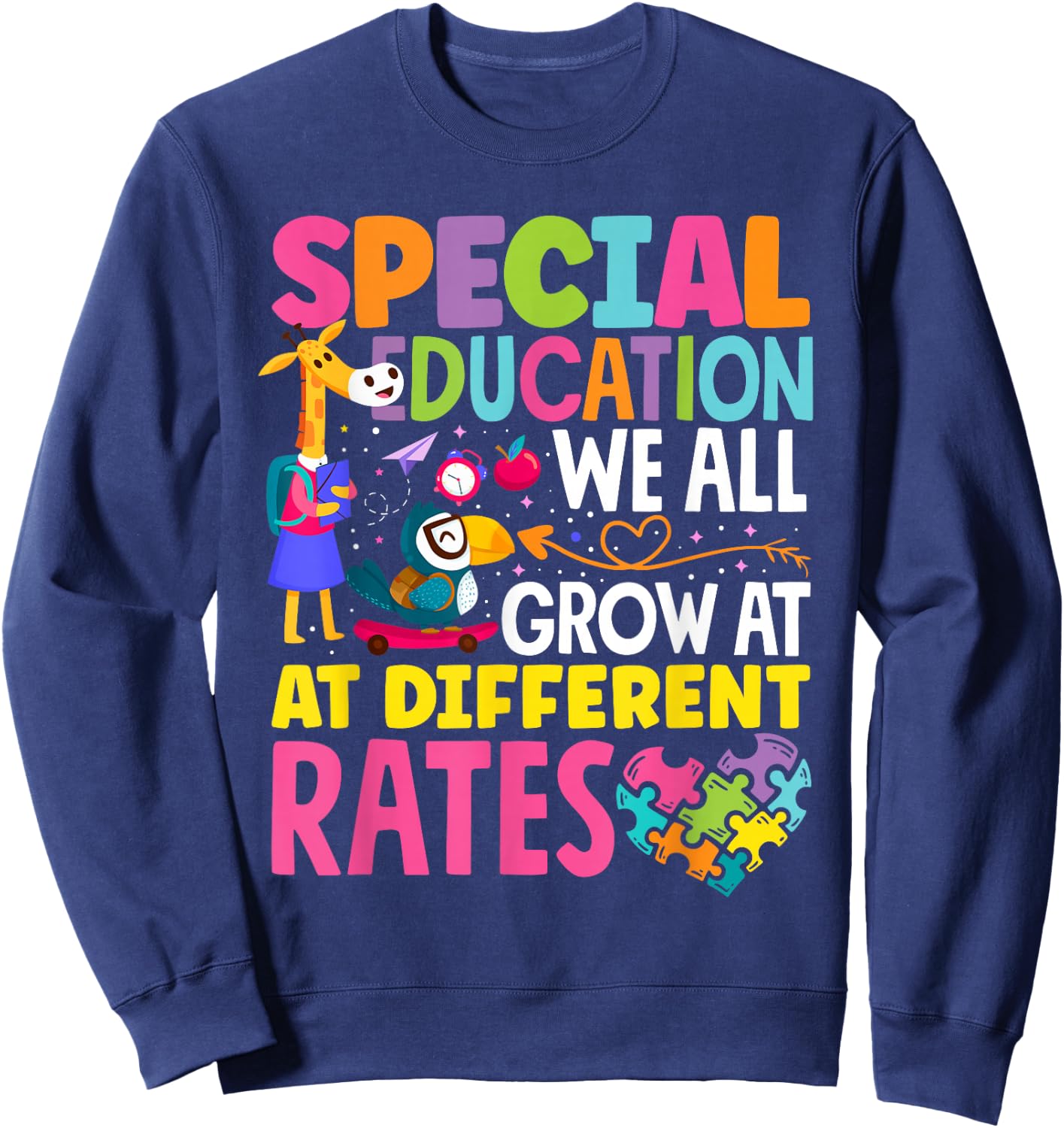 Paraeducator Paraprofessional SPED Teacher Special Education Sweatshirt - Sweatshirt | Navy
