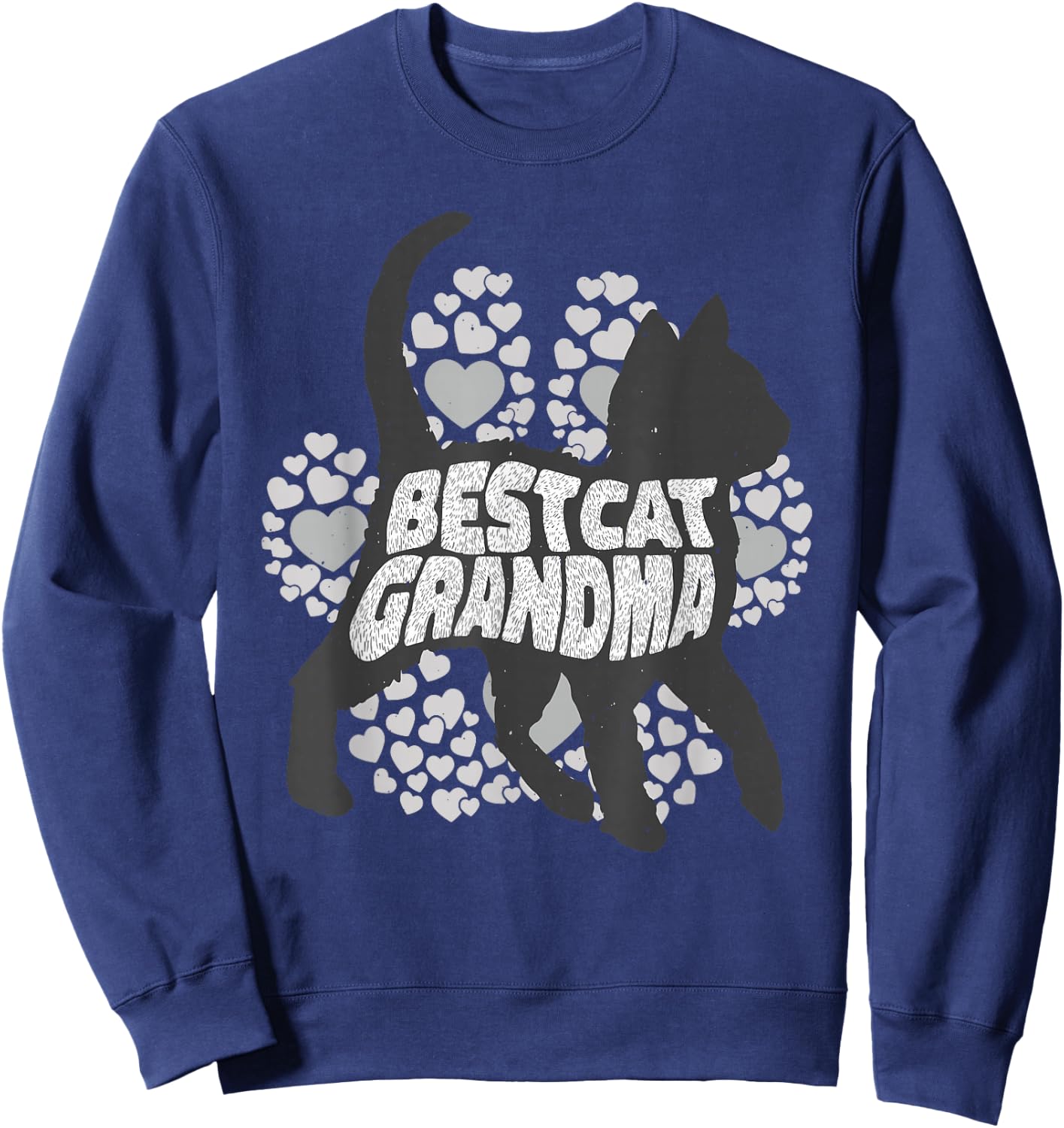 Best Cat Grandma Sweatshirt - Sweatshirt | Navy