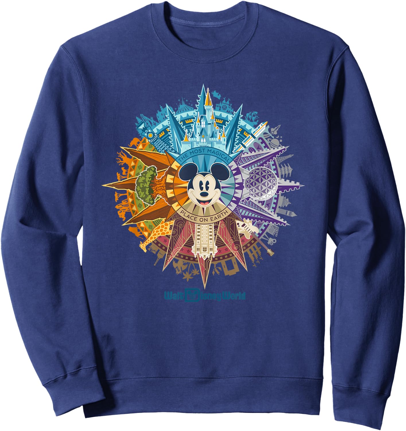 Walt Disney World 50th Anniversary Mickey Mouse Small Sweatshirt - Sweatshirt | Navy
