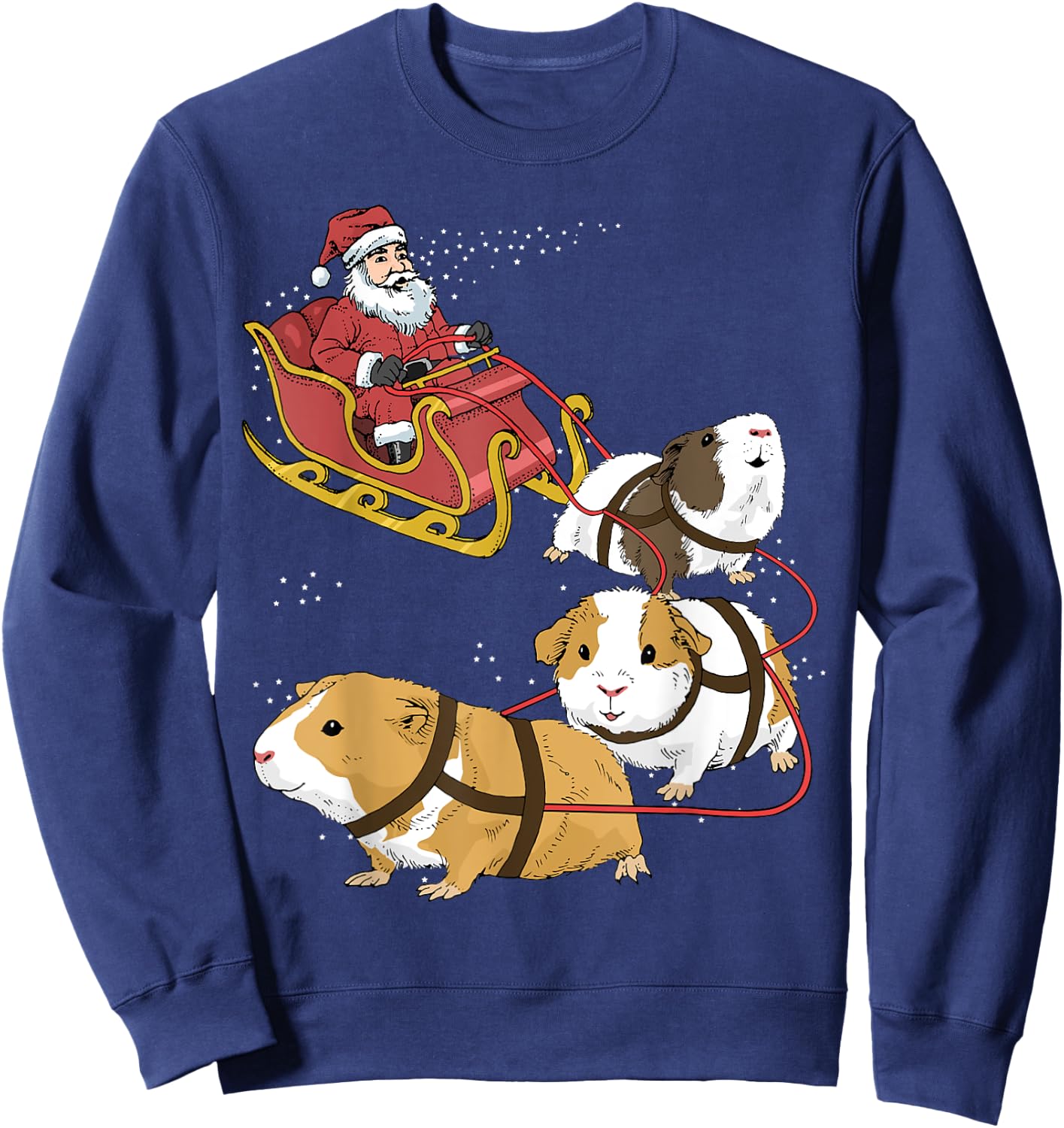 Guinea pigs Christmas Sweatshirt - Sweatshirt | Navy