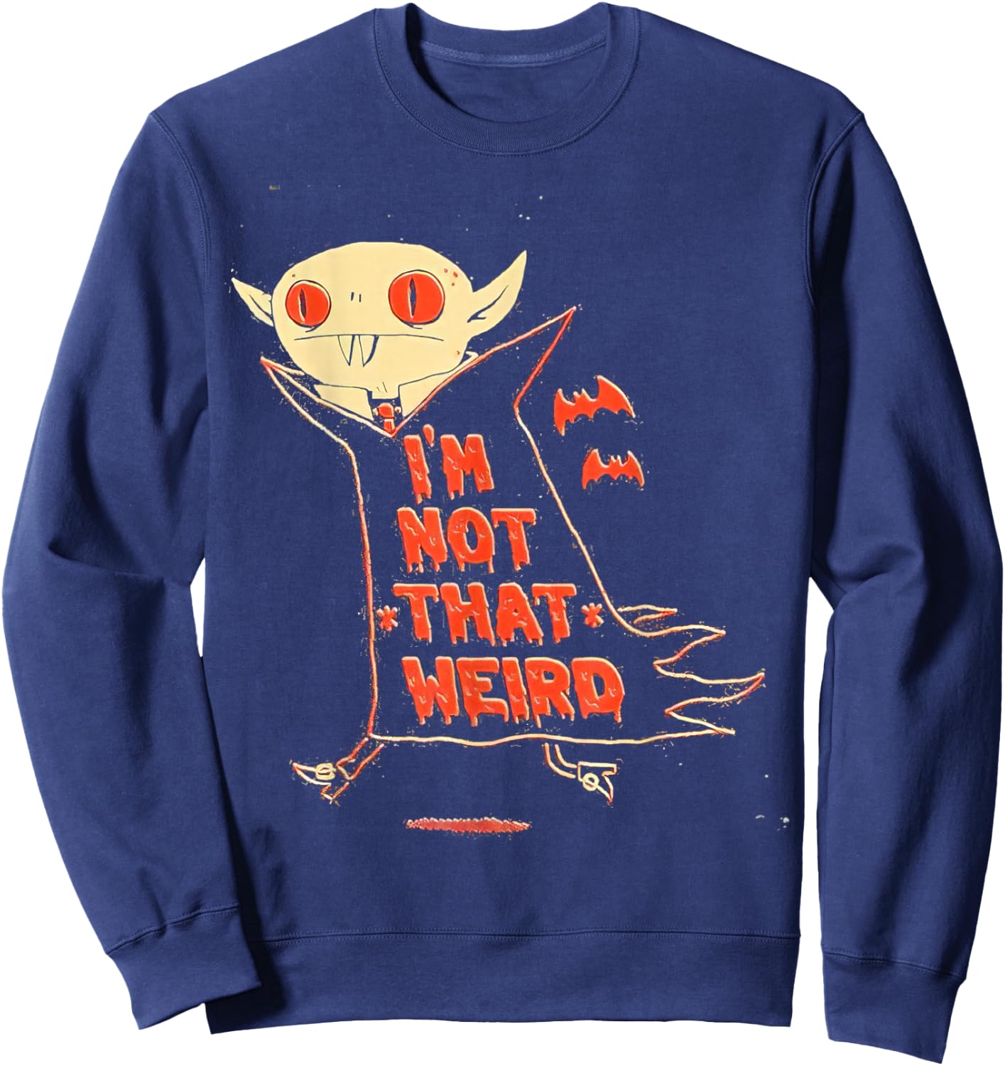 2026 Vampire I’m Not That Weird Sweatshirt - Sweatshirt | Navy