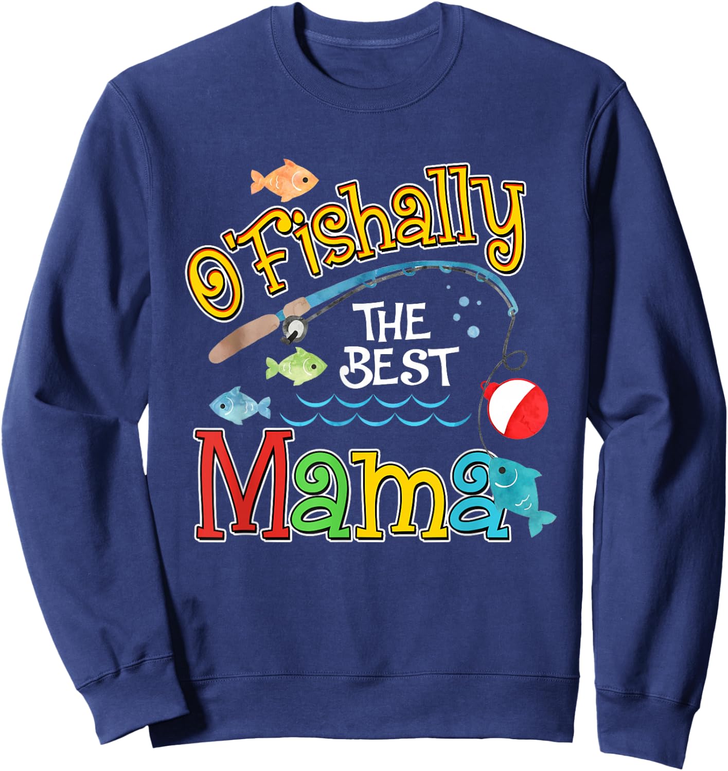 Ofishally The Best Mama Grandma of the Birthday Boy Sweatshirt - Sweatshirt | Navy