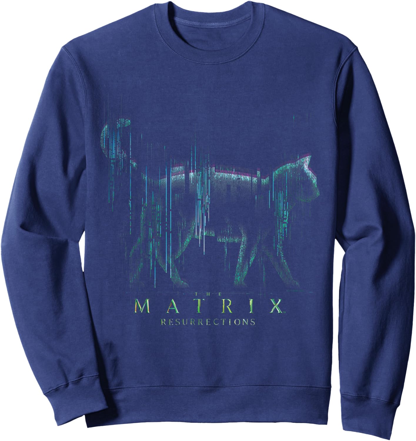 The Matrix 4 Techno Cat Sweatshirt - Sweatshirt | Navy