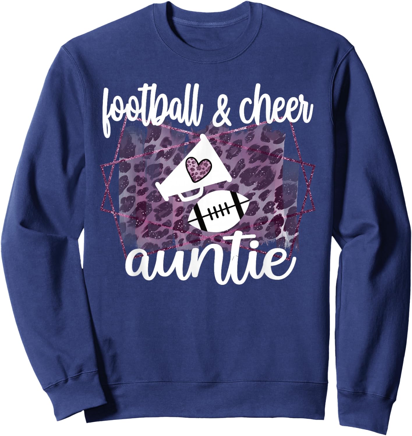 Proud Football & Cheerleading Cheer Aunt Sweatshirt - Sweatshirt | Navy