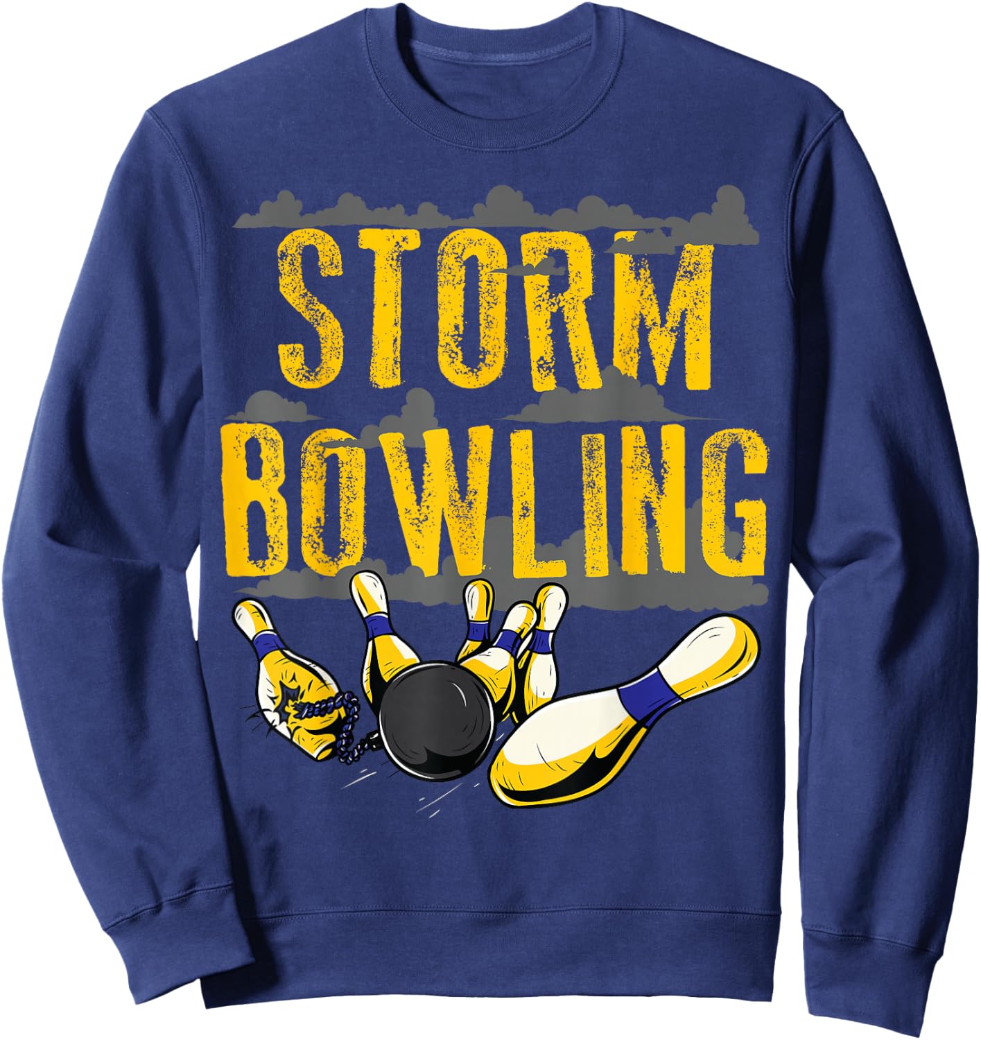 Storm Bowling Funny Matching Bowling Team Shirts Sweatshirt - Sweatshirt | Navy