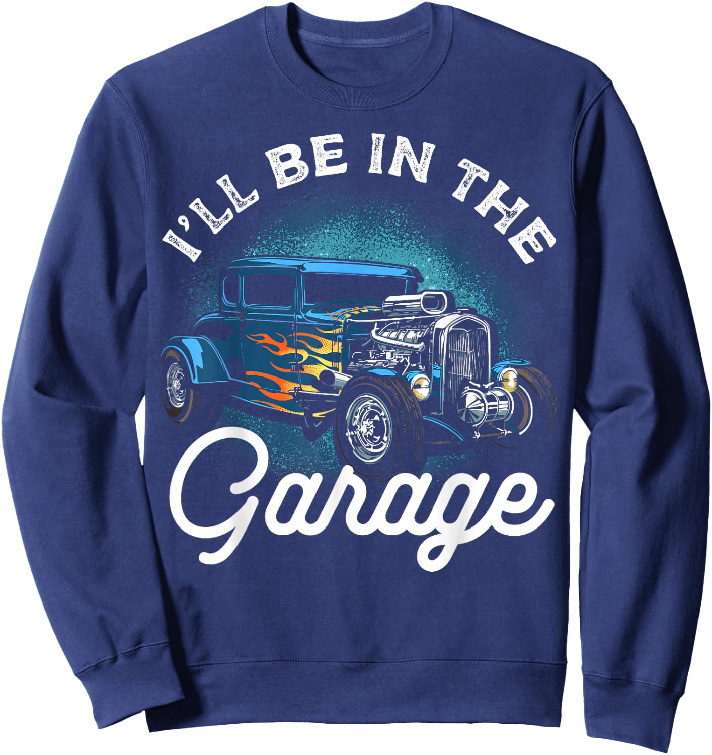 Vintage Classic Cars Automobile Car Show for Mechanics Sweatshirt - Sweatshirt | Navy