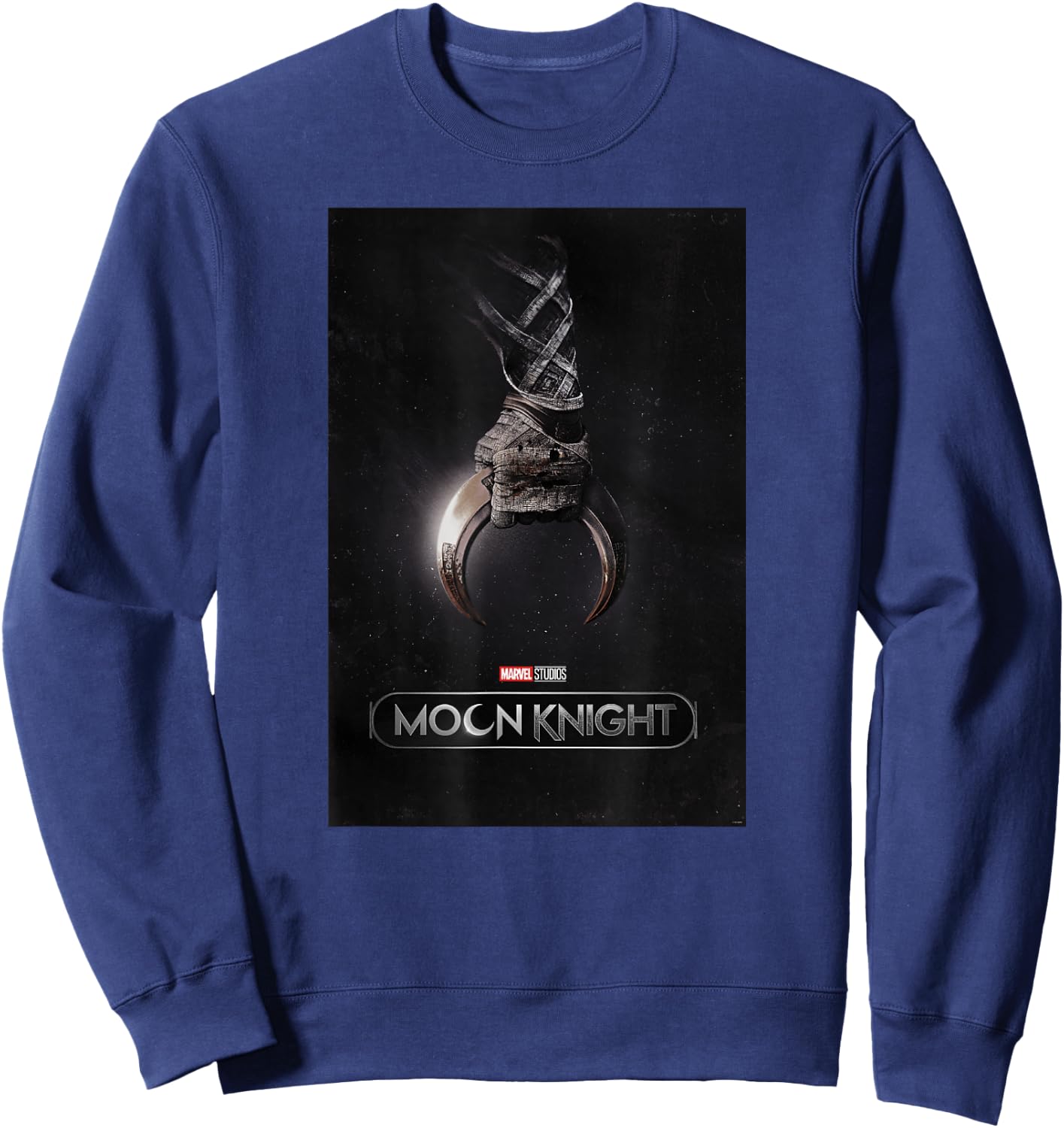 Marvel Moon Knight Crescent Dart Poster Sweatshirt - Sweatshirt | Navy