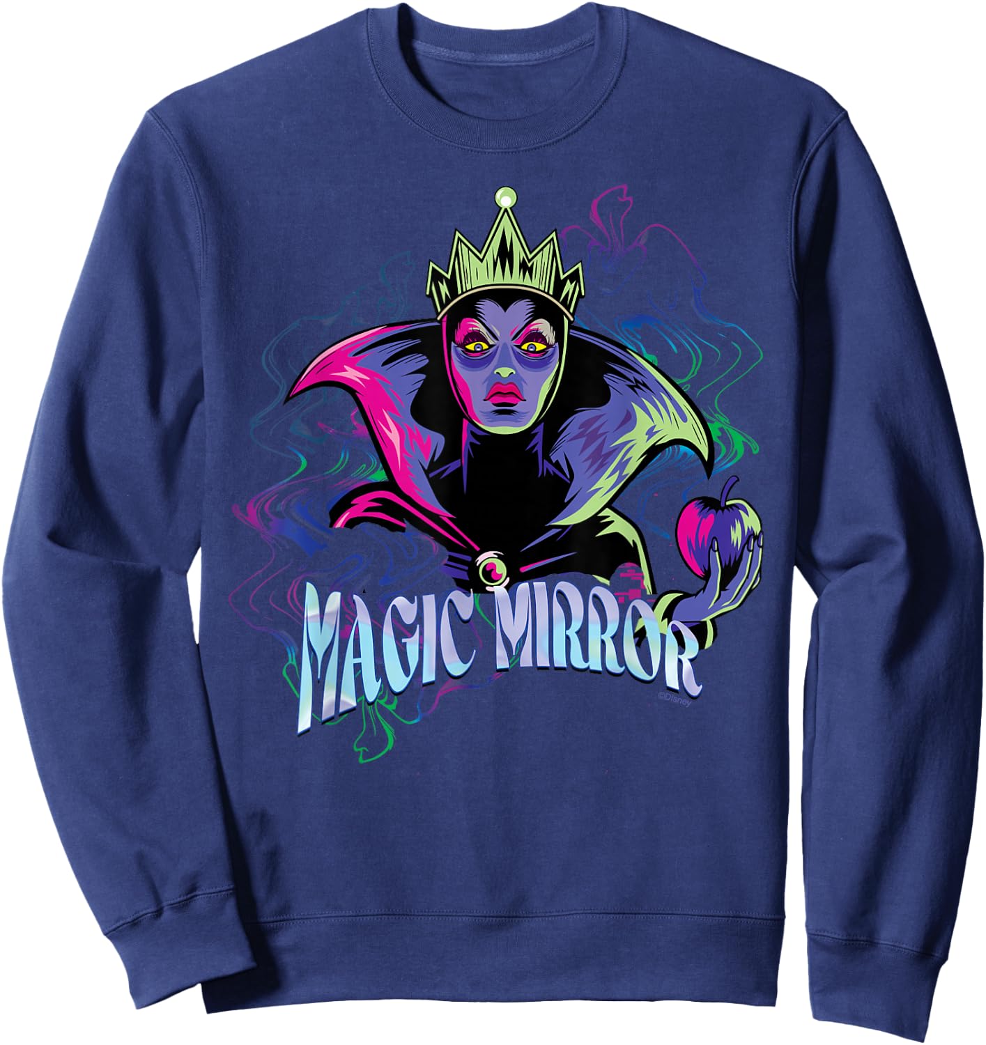 Disney Villains Evil Queen Magic Mirror Illustrated Sweatshirt - Sweatshirt | Navy