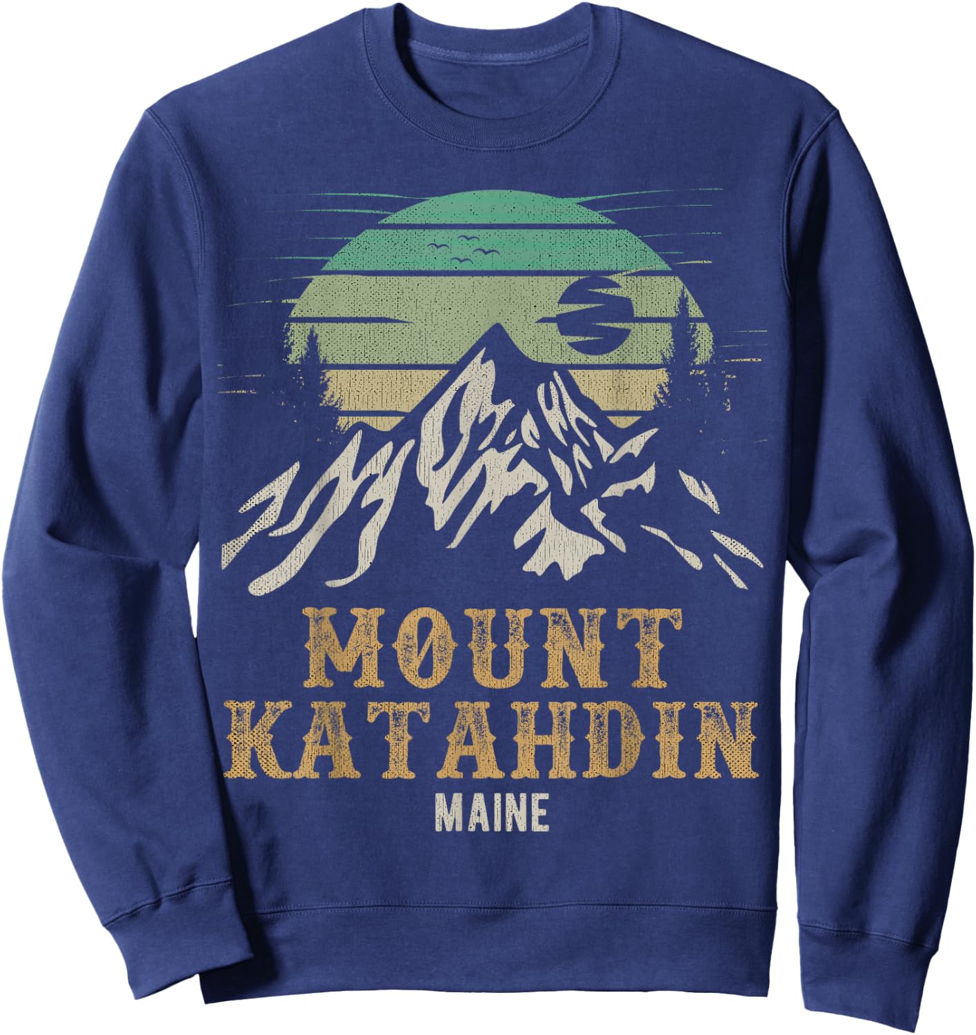 Mount Katahdin National Park Merchandise Hiking Mt Katahdin Sweatshirt - Sweatshirt | Navy