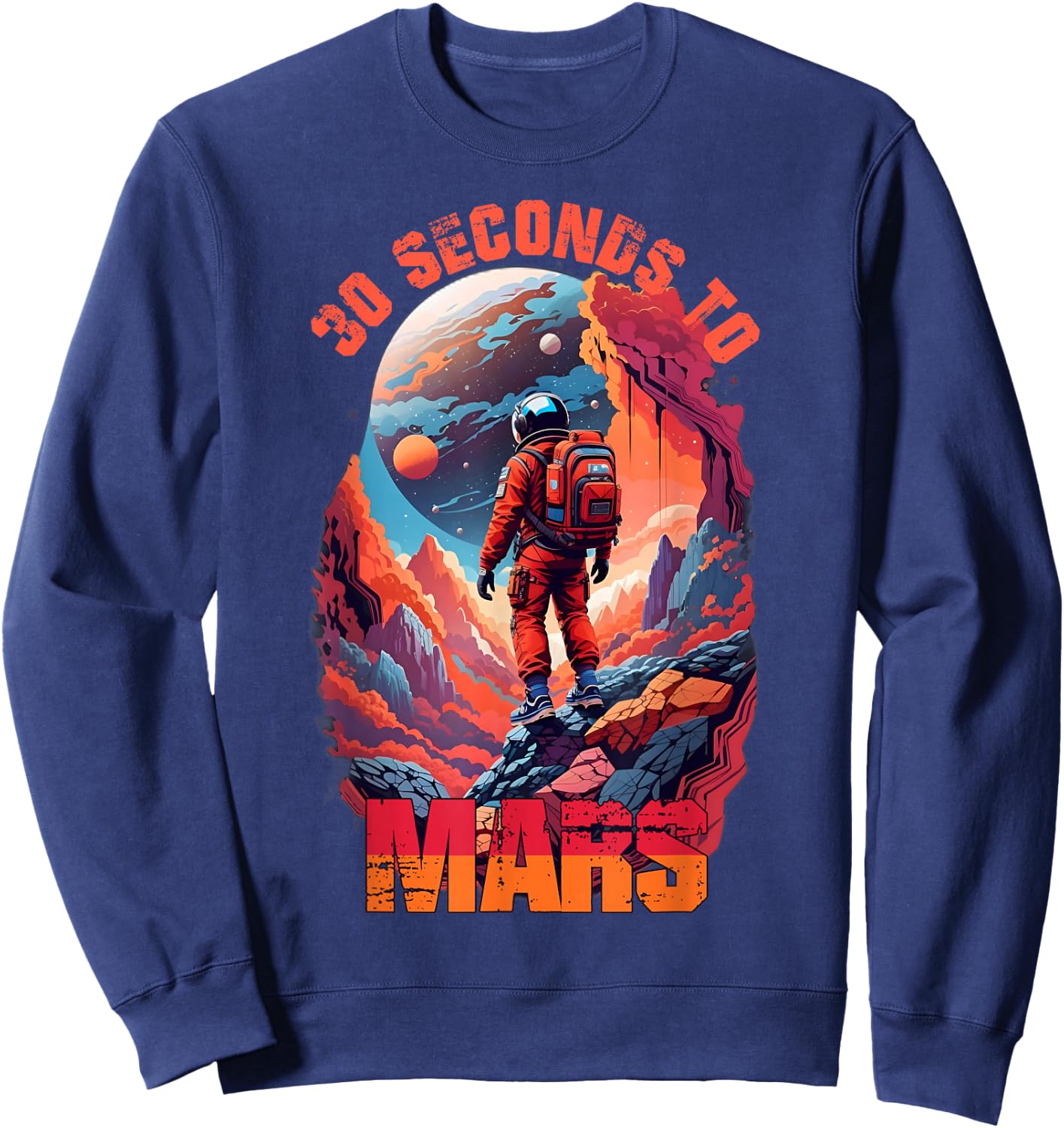 30 Seconds to Mars Sweatshirt - Sweatshirt | Navy