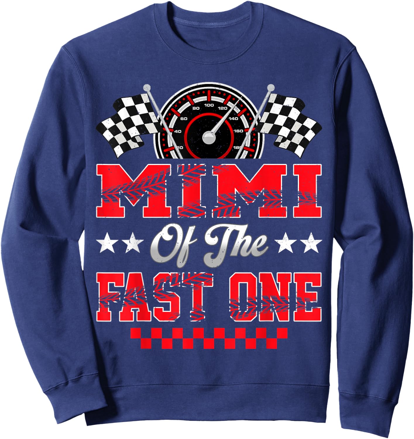 Race Car Birthday Party Mimi of The Fast One Sweatshirt - Sweatshirt | Navy