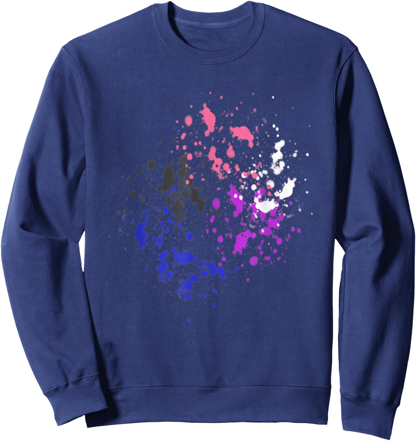Subtle Genderfluid Pride, Pride Flag Sweatshirt - Sweatshirt | Navy