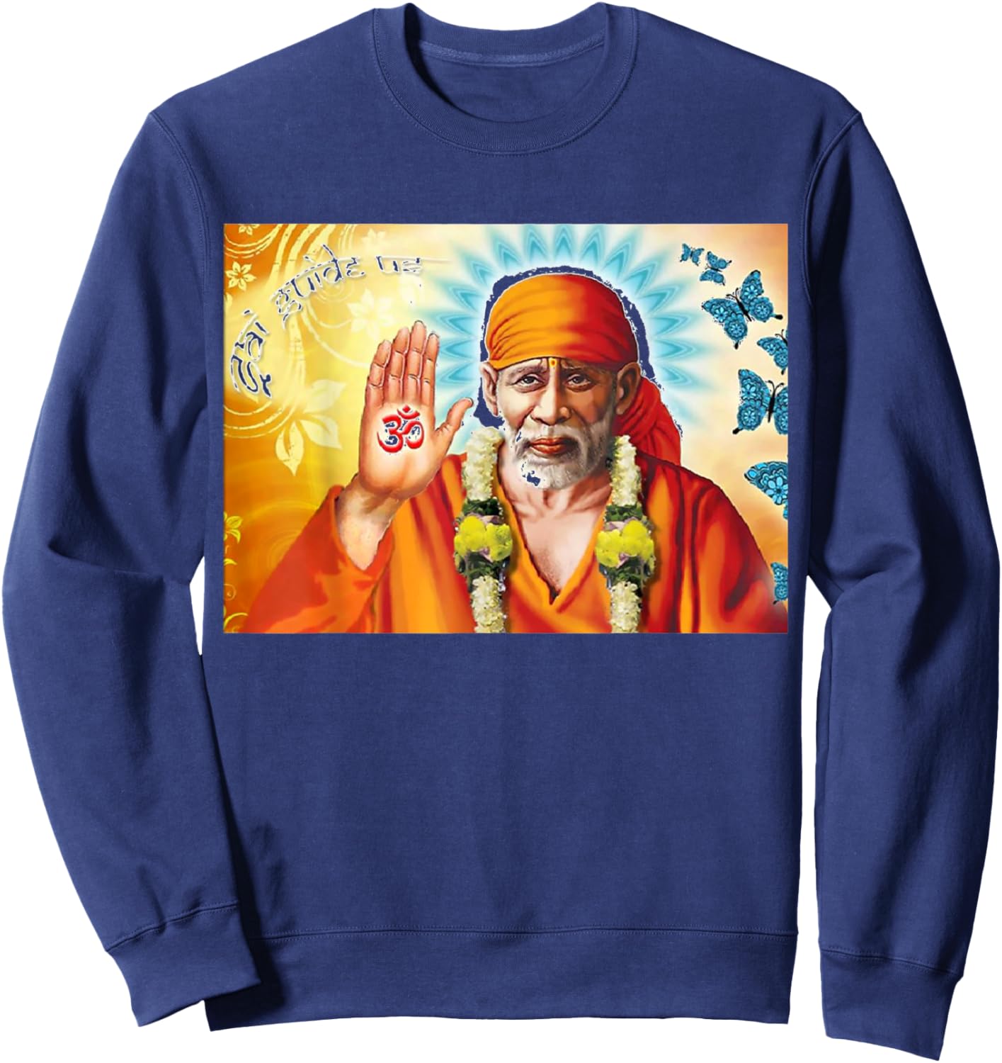 Om Sai ram, sai baba, shirdi sai Sweatshirt - Sweatshirt | Navy