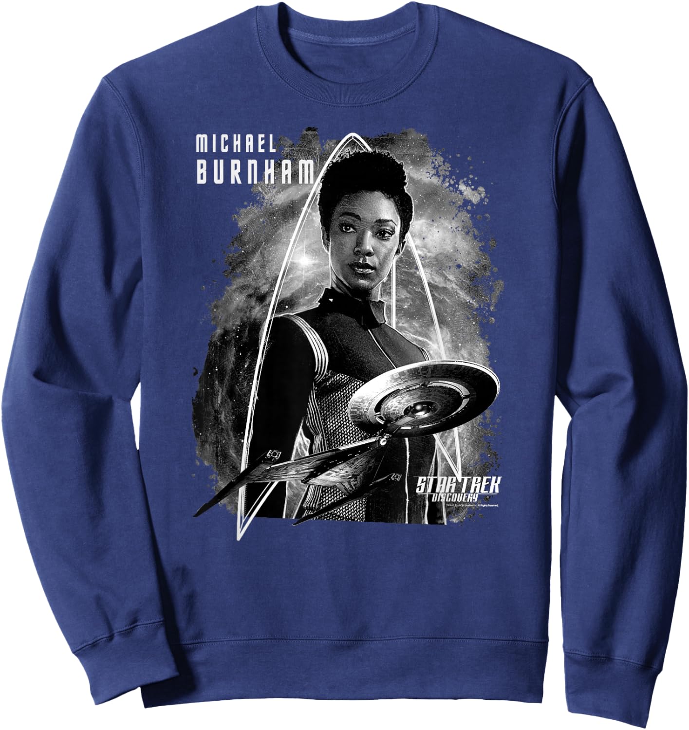 Star Trek Discovery Michael Burnham Delta Sweatshirt - Sweatshirt | Navy