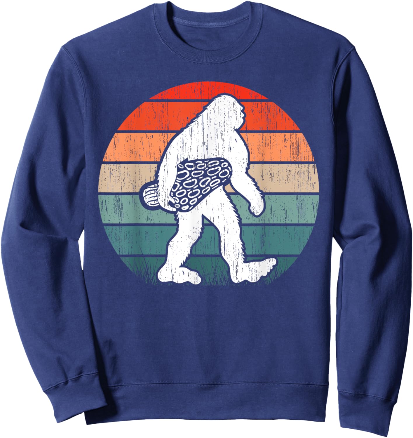 Bigfoot Morel Mushroom Foraging Mycology Shroom Hunting Sweatshirt - Sweatshirt | Navy