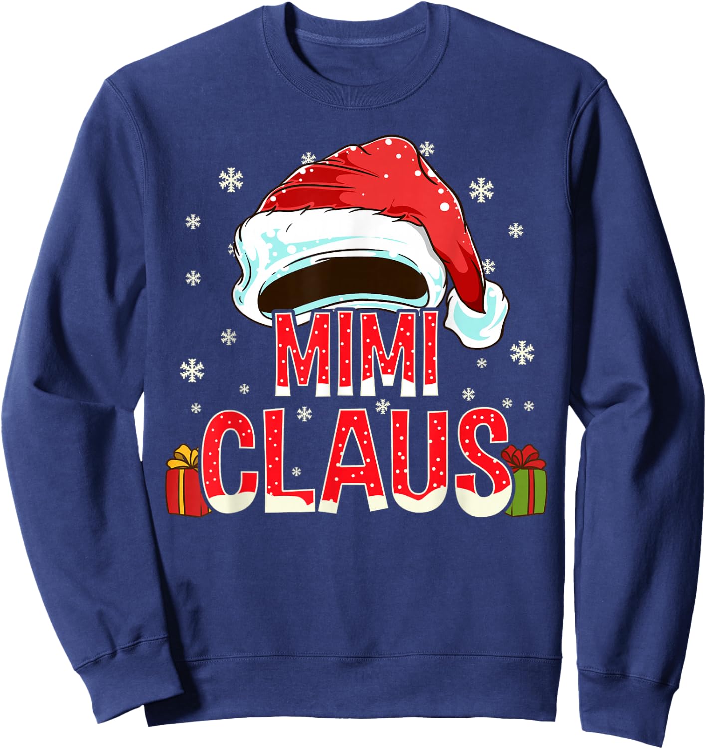 Mimi Claus Shirt Group Gifts Matching Family Christmas Sweatshirt - Sweatshirt | Navy
