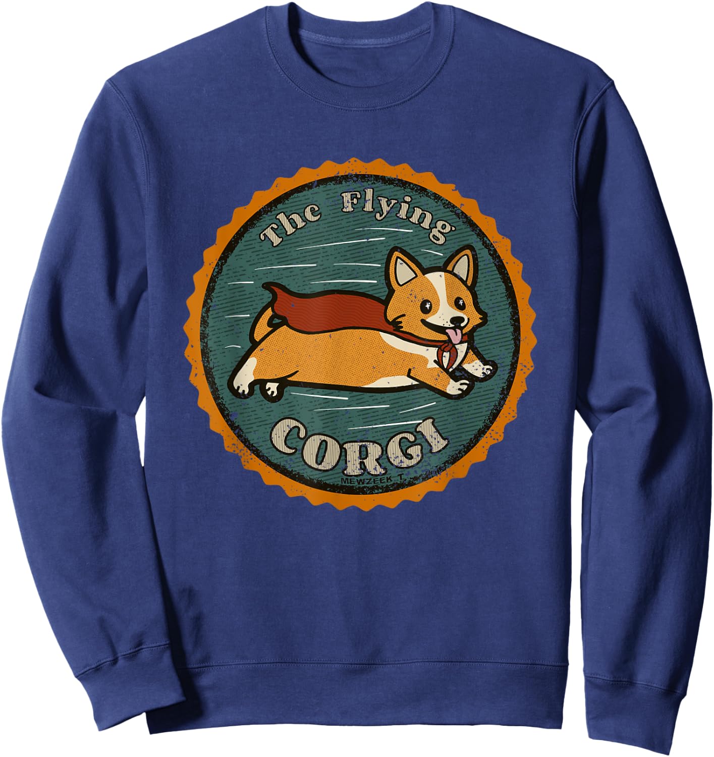 Corgi Super Hero Sweatshirt - Sweatshirt | Navy