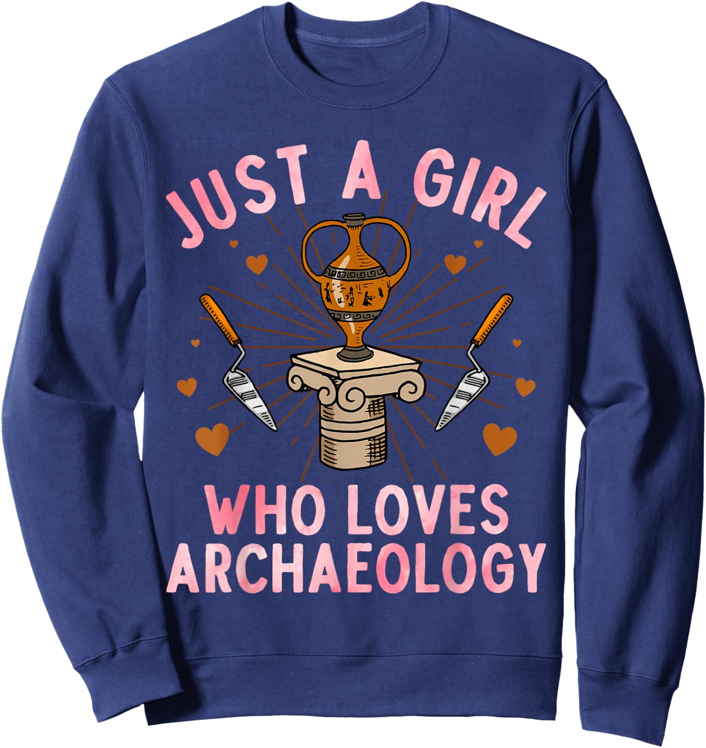 Archaeology Design Girls Archeology Archaeologist Sweatshirt - Sweatshirt | Navy