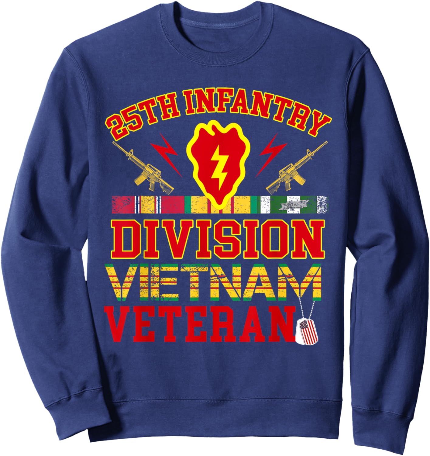 25th Infantry Division Vietnam Veteran Veteran Day Sweatshirt - Sweatshirt | Navy