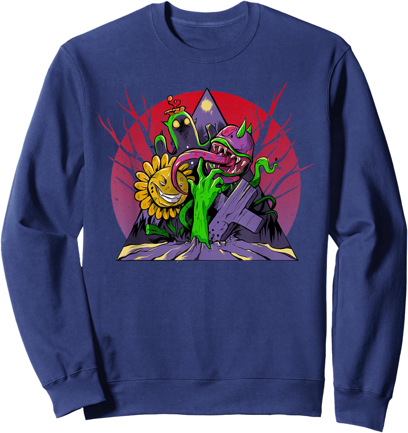 Zombies and Plants Sweatshirt - Sweatshirt | Navy