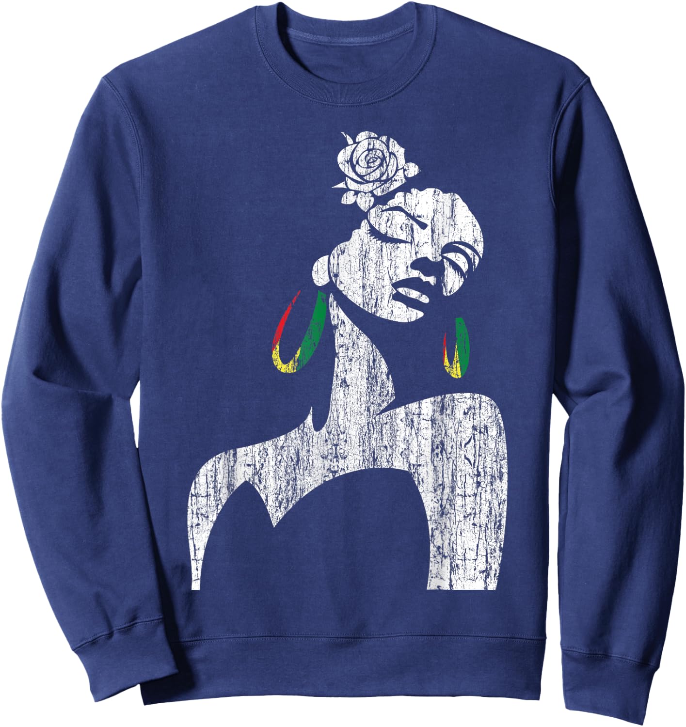 Afro Diva Black Girl Magic Shirt Africa Natural Melanin Sweatshirt - Sweatshirt | Navy