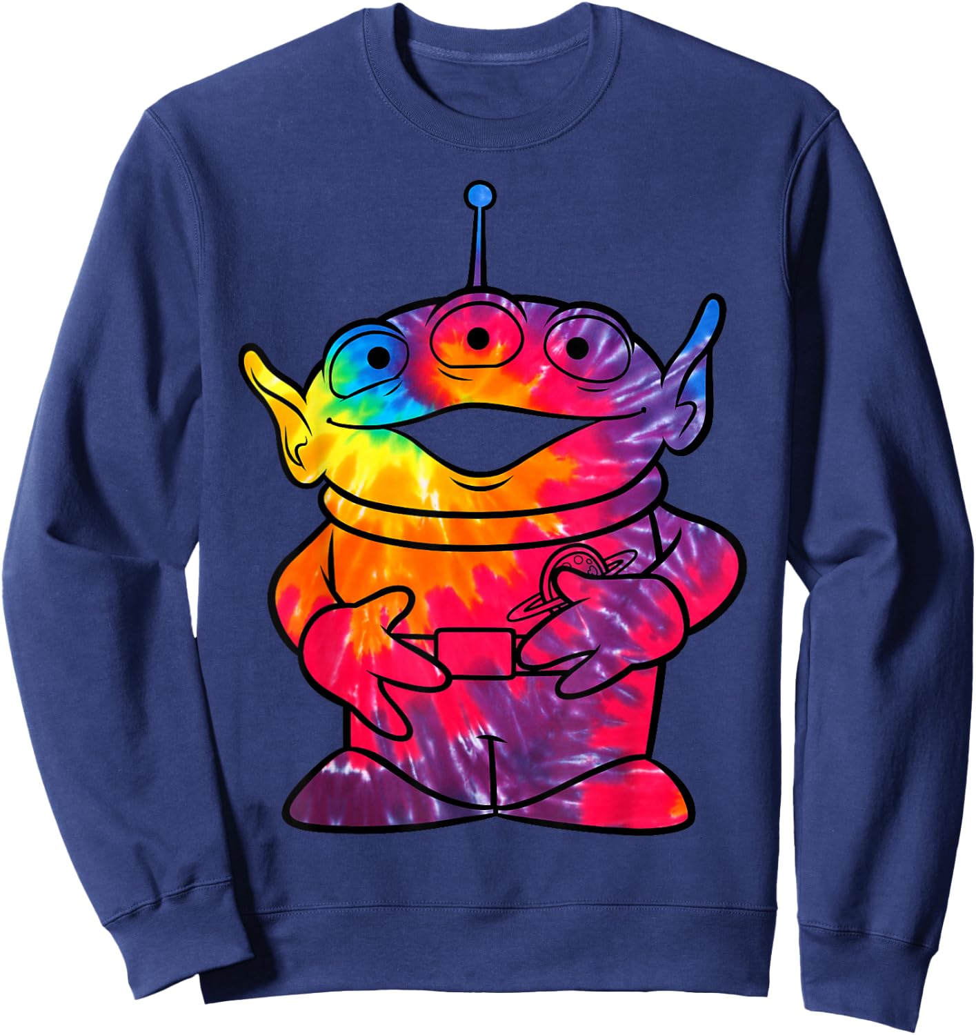 Disney Pixar Toy Story Tie-Dye Alien Portrait Sweatshirt - Sweatshirt | Navy
