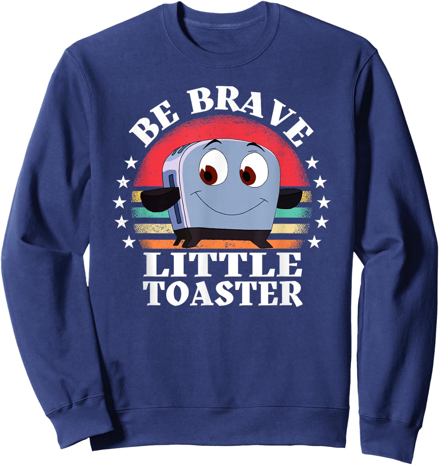 Be Brave Little Toaster Positive Classic 80s and 90s Retro Sweatshirt - Sweatshirt | Navy