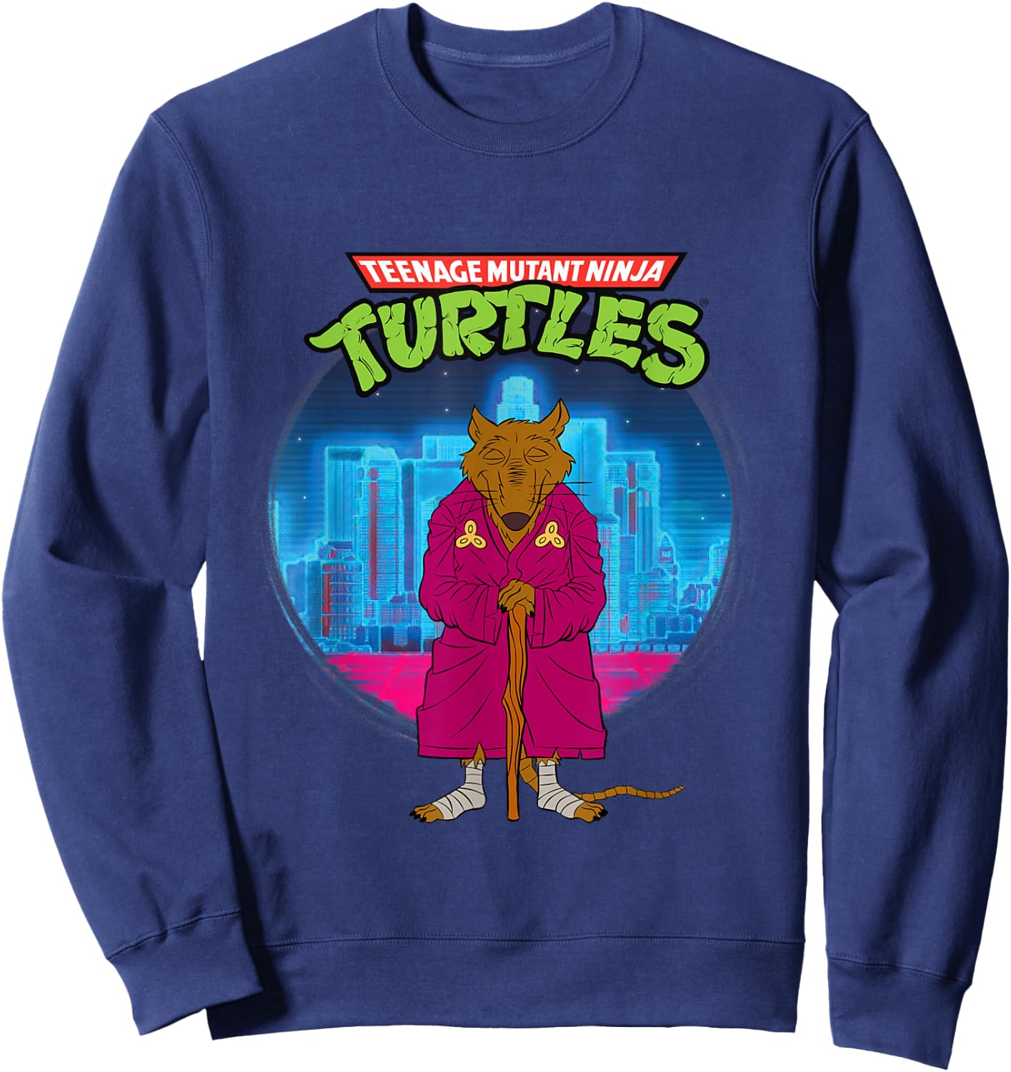 Mademark x Teenage Mutant Ninja Turtles - Original Teenage Mutant Ninja Turtles Splinter the Rat Sweatshirt - Sweatshirt | Navy