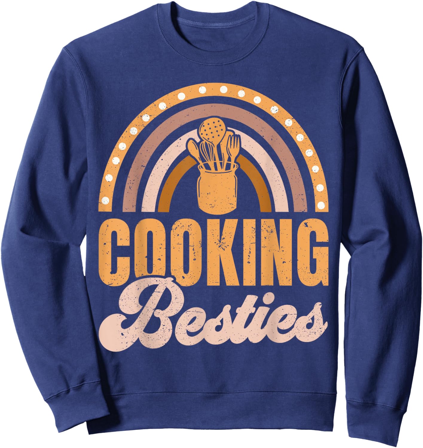 Cooking Besties BFF Best Friends Bestie Sweatshirt - Sweatshirt | Navy
