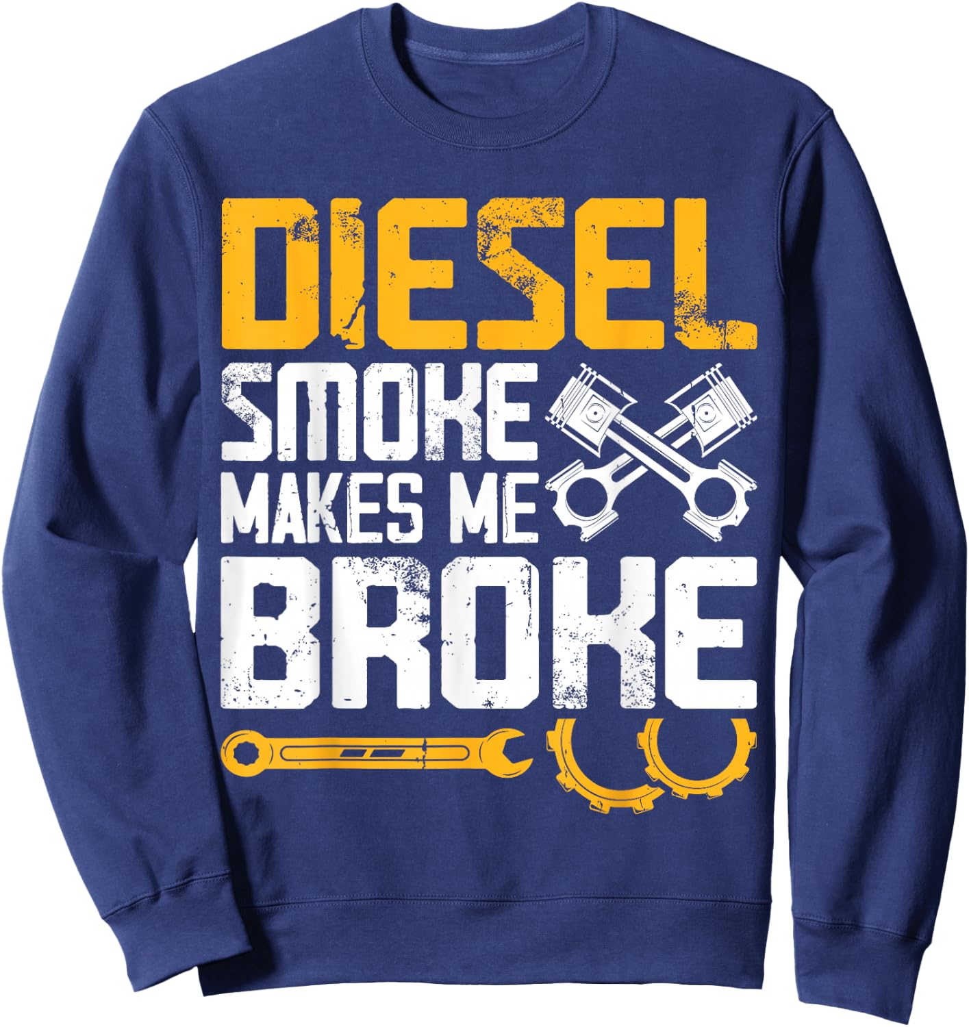 Diesel Smoke Makes Me Broke Sweatshirt - Sweatshirt | Navy